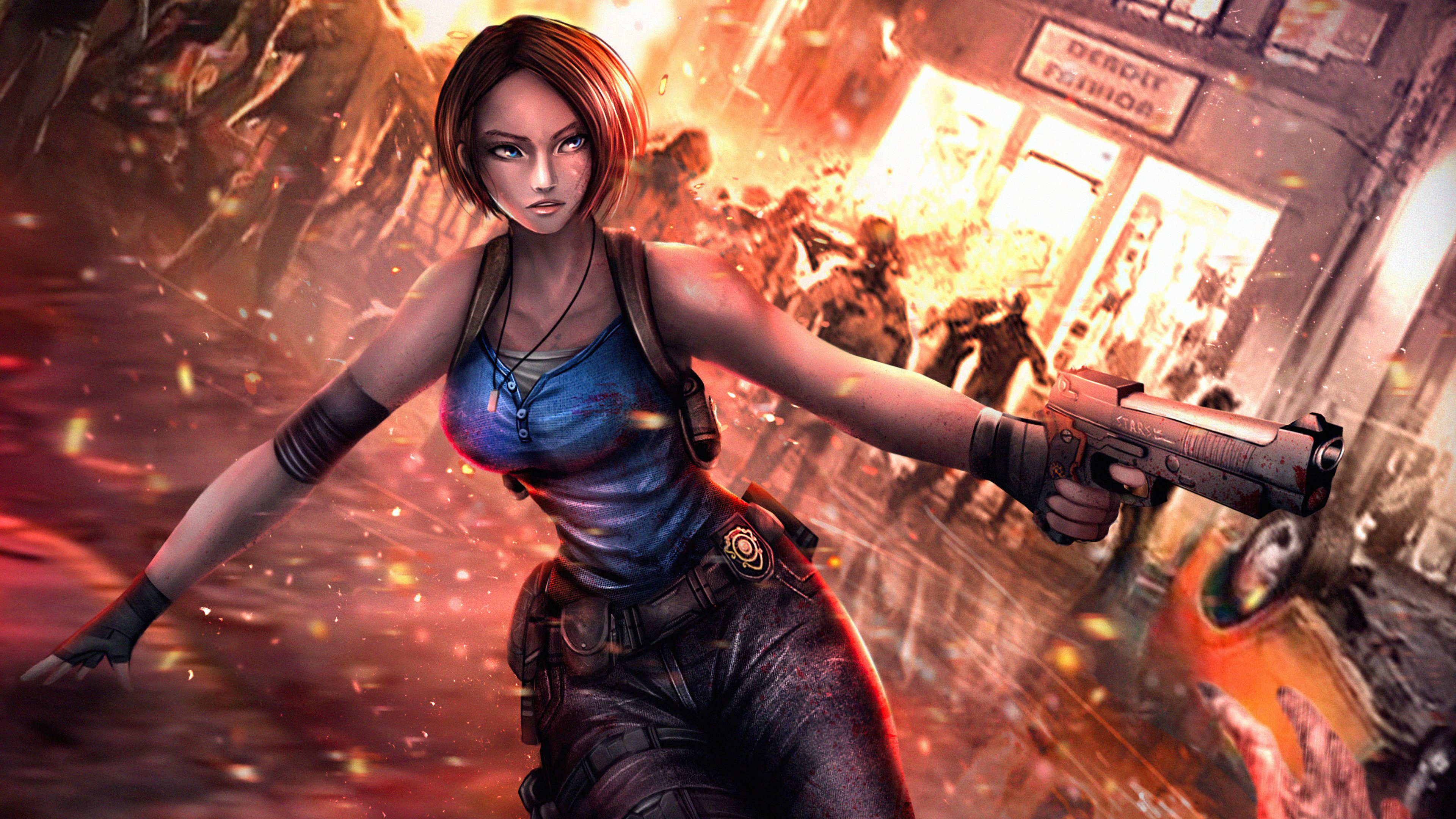 Jill Valentine Resident Evil 3 2022 4k, HD Games, 4k Wallpapers, Image, Bac...