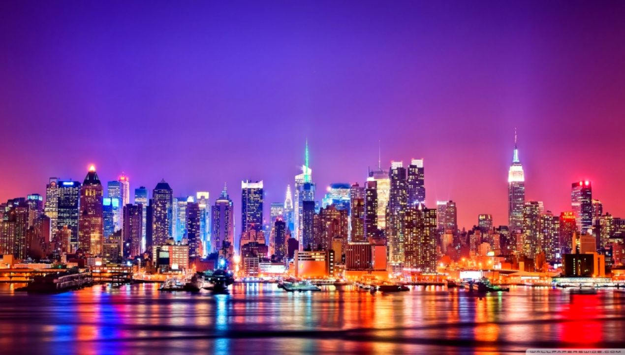 New York City Skyline At Night ❤ 4k HD Desktop Wallpaper New York City