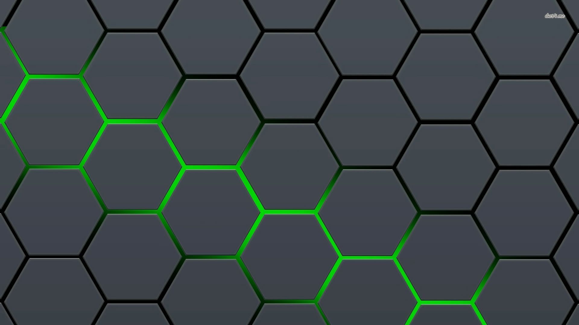 green honeycomb wallpaper