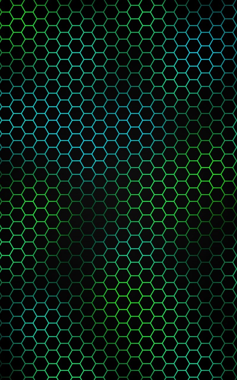 Green Hexagon Wallpaper