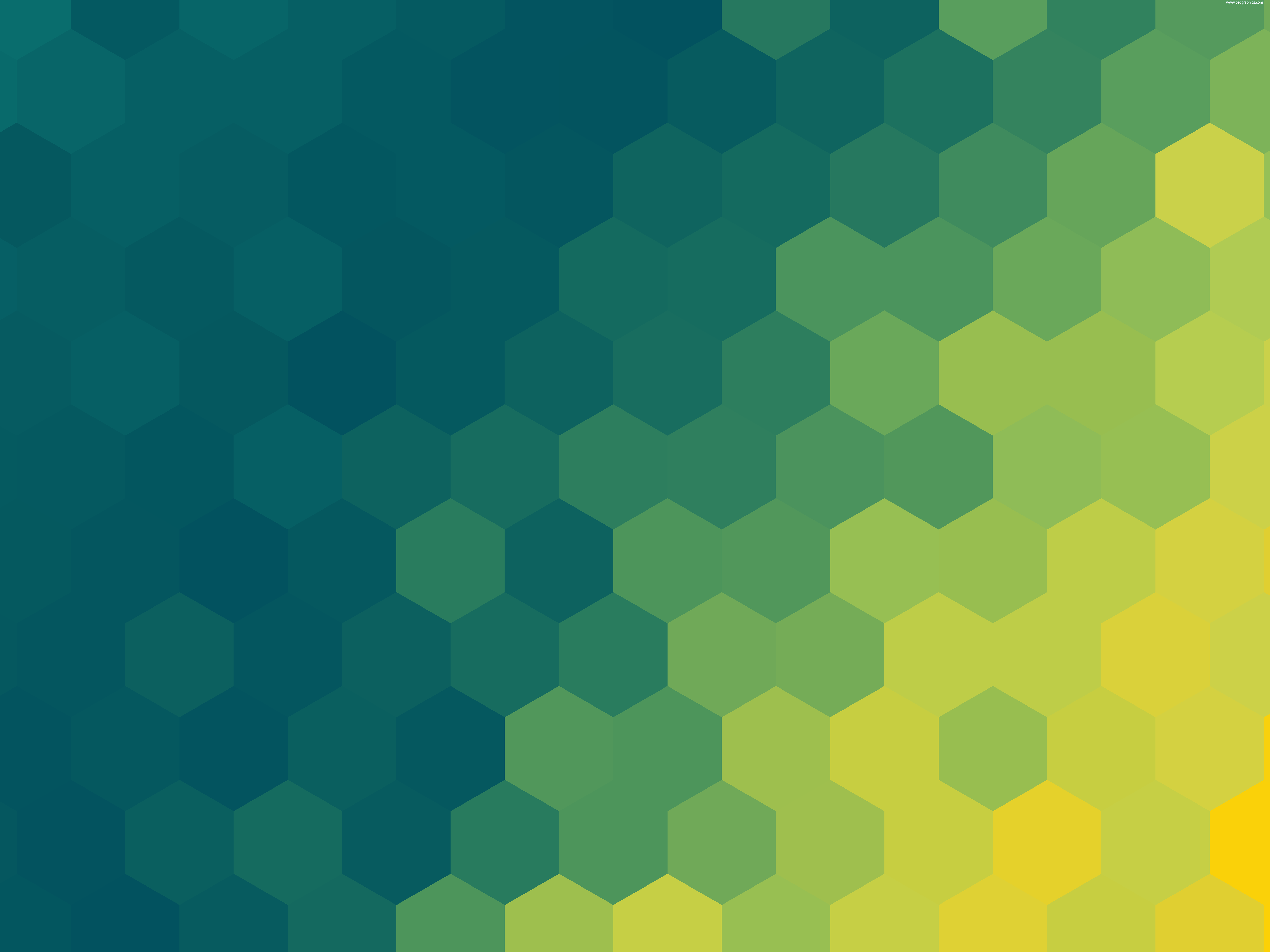 Green hexagons background