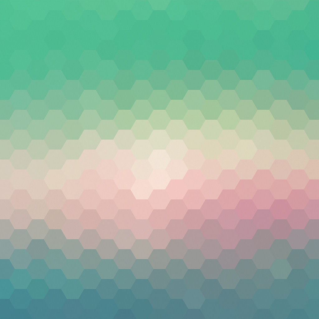 Hexagon Green Red Pattern Background Wallpaper