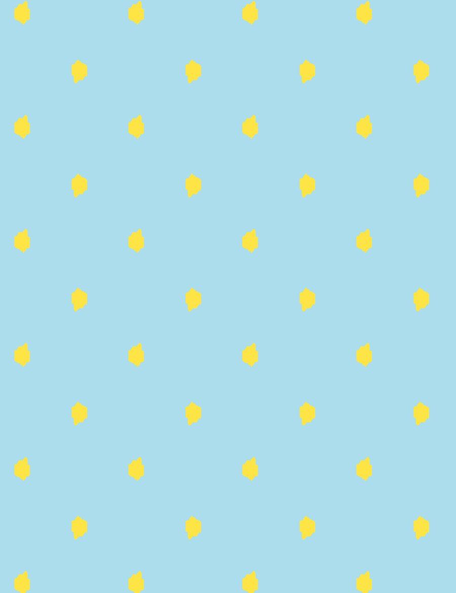 Turquoise and Yellow Wallpaper
