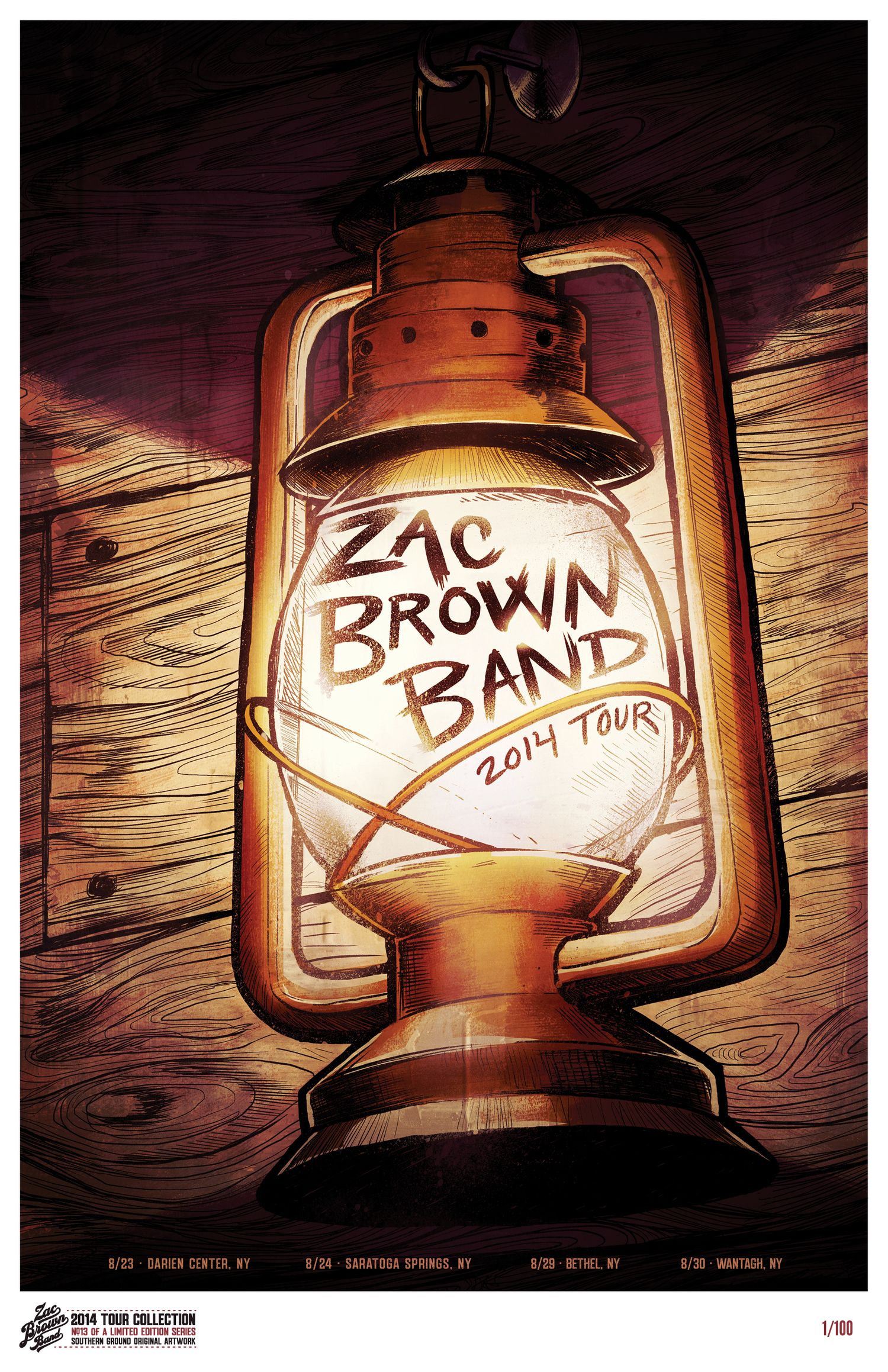 ILLUSTRATION. Zac brown band, Band posters, Concert posters