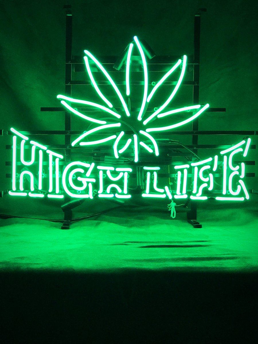 High Life neon sign 2 sizes available. Dark green aesthetic, Neon signs, Photo wall collage