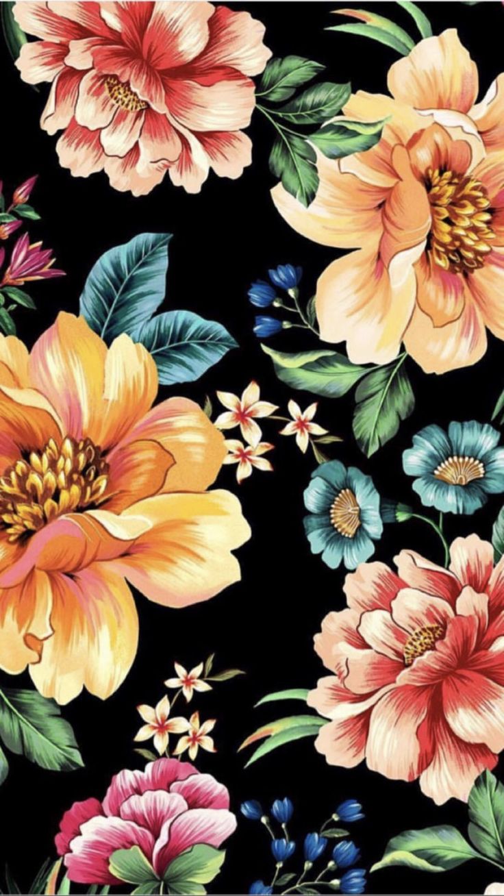 Floral Art Wallpapers Wallpaper Cave