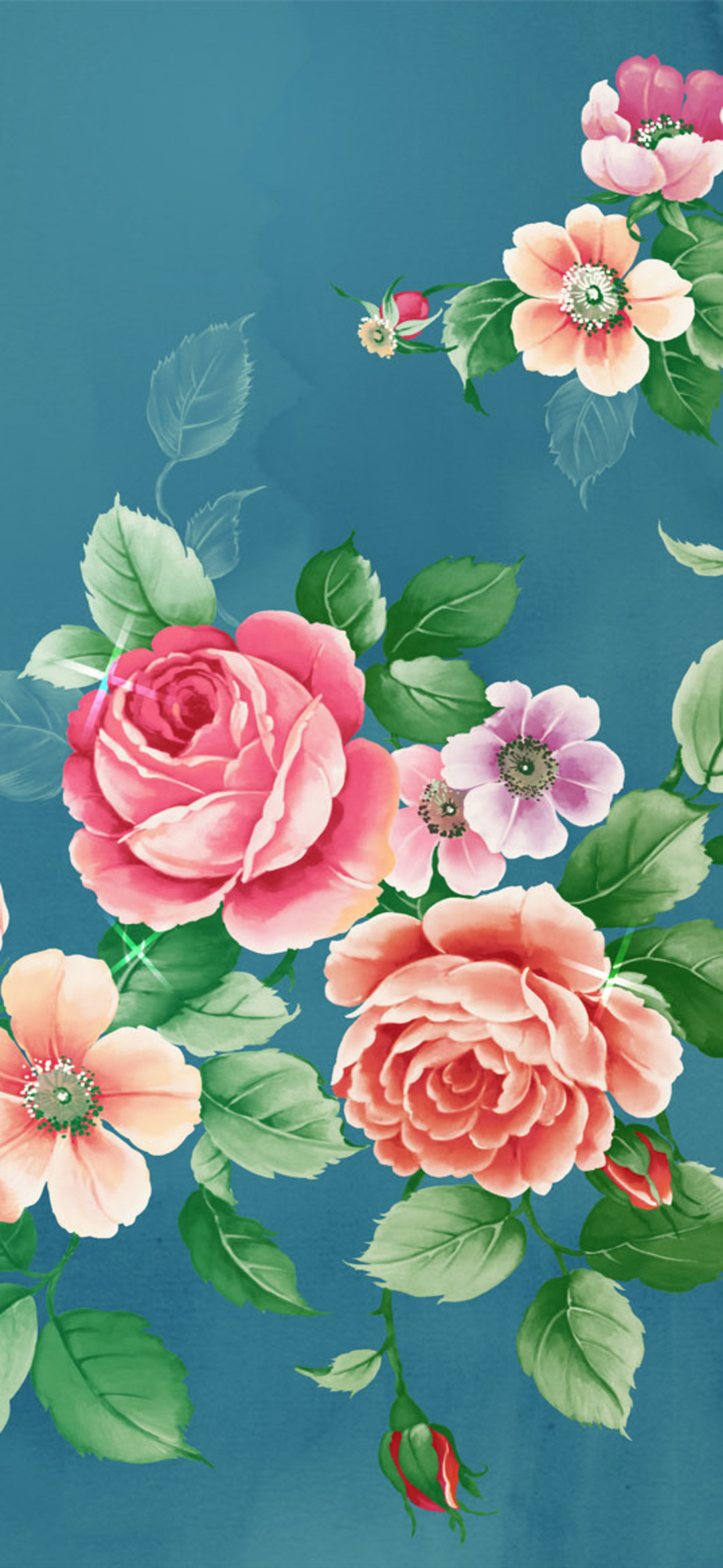 Flower HD Phone Wallpaper 125 Flower Art Painting