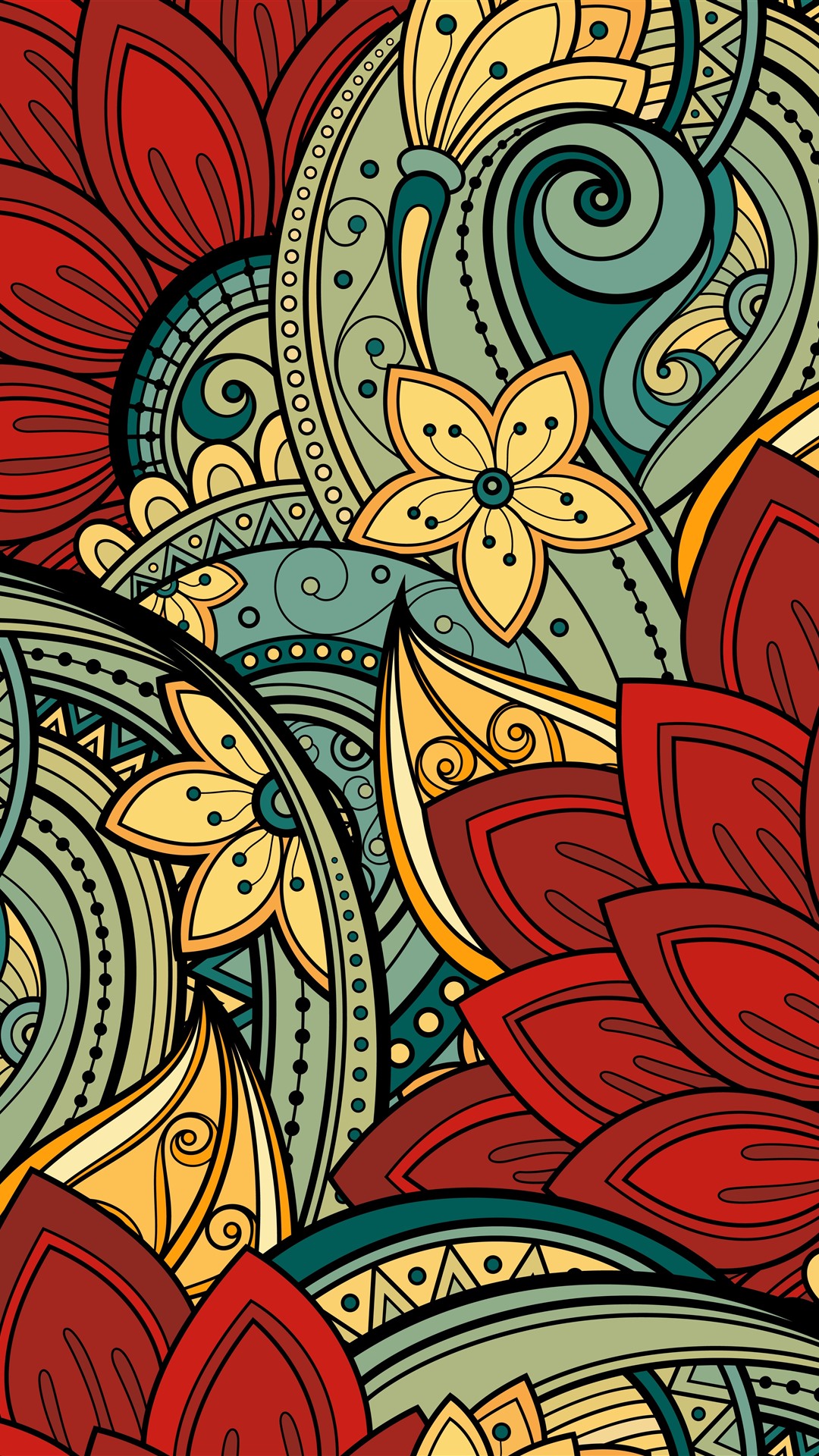 Floral Art Wallpapers Wallpaper Cave