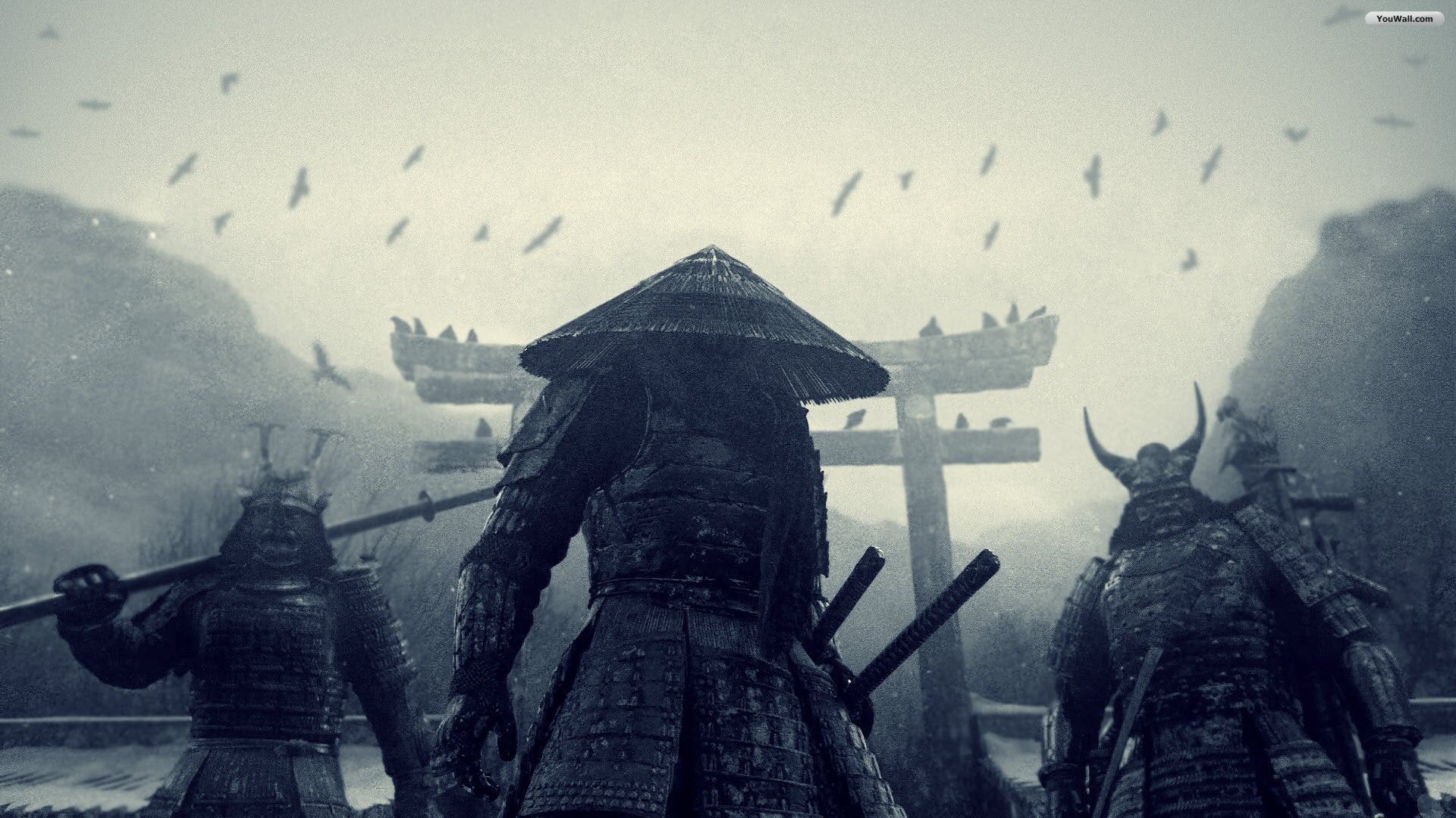 I'd request more wallpaper like this, Oni Demon Samurai type feel