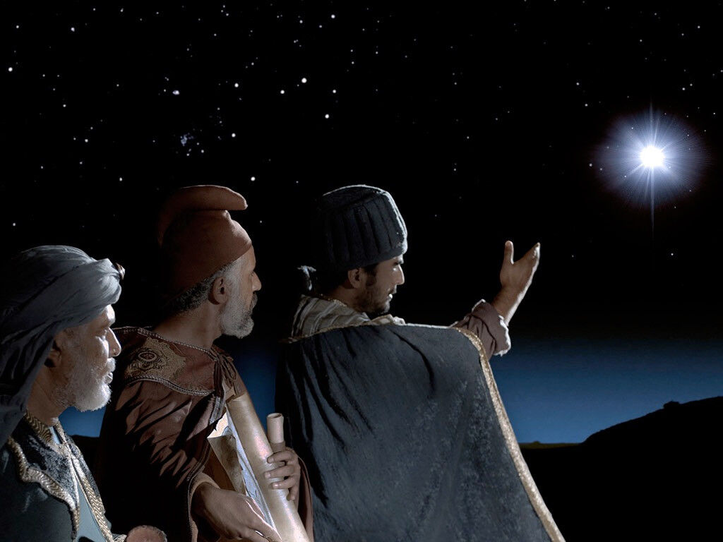 FreeBibleimage - Wise Men Worship Jesus - The Christmas Story: Wise Men Worship Jesus (Matthew 2:1 14)