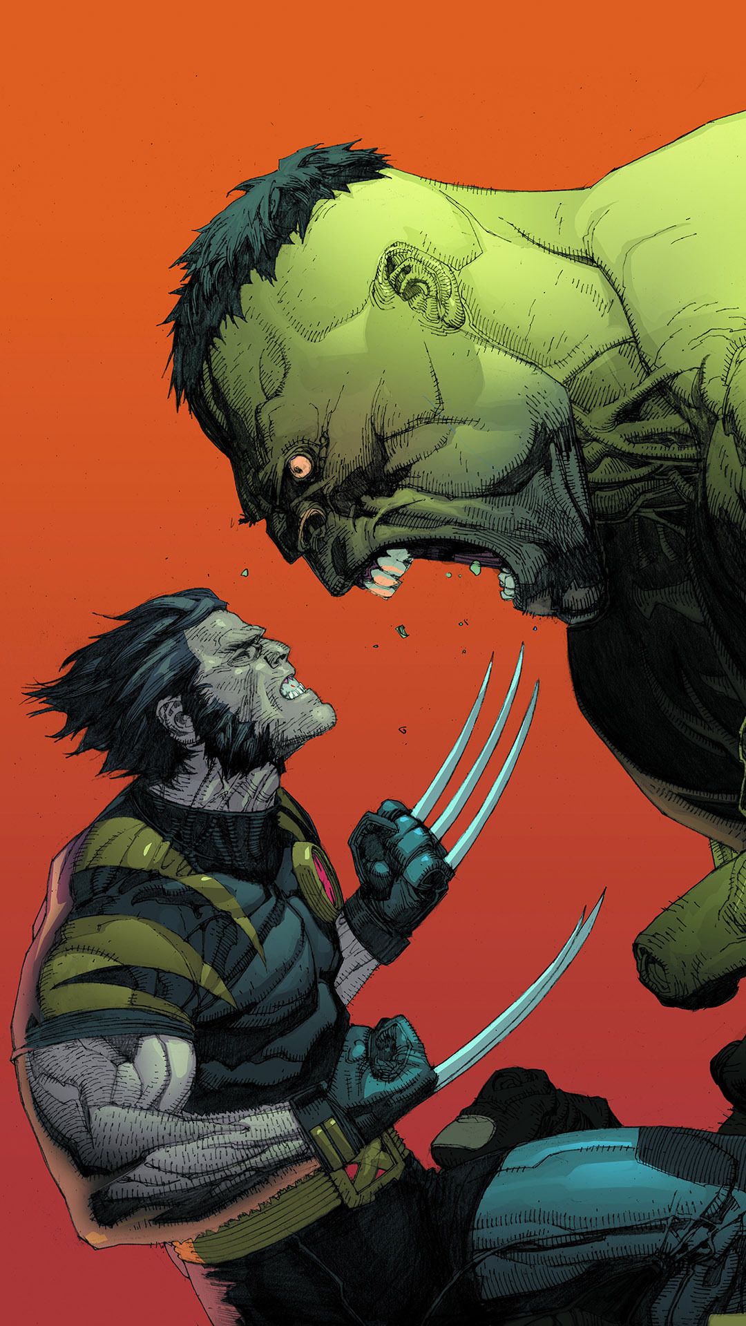 Hulk vs Wolverine Mobile Wallpaper 20652. Wolverine marvel art, Marvel comics hulk, Wolverine art