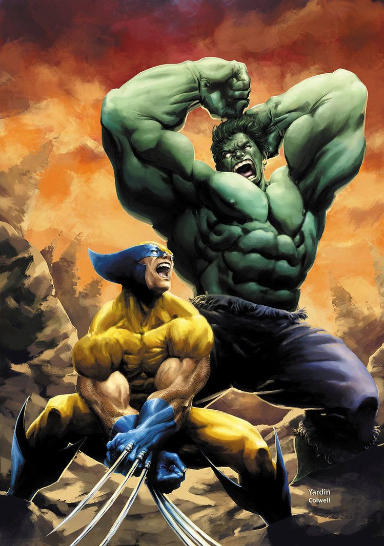 Wolverine Vs Hulk 2014Rev. Hulk art, Wolverine comic art, Wolverine art