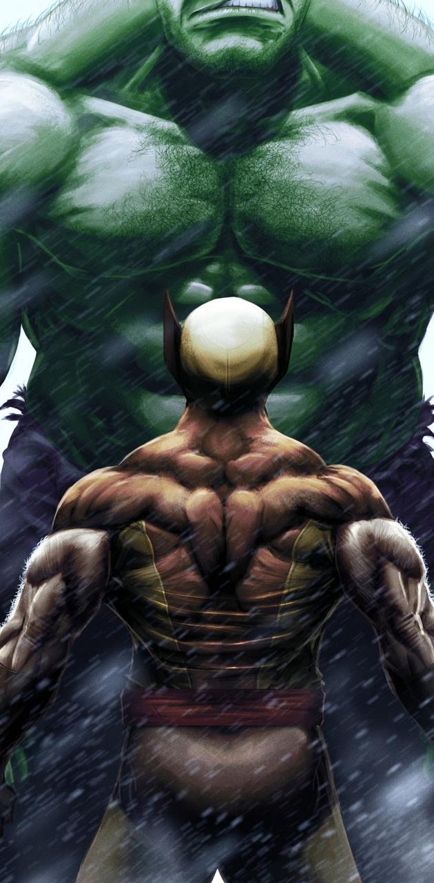 Wolverine Vs Hulk wallpaper