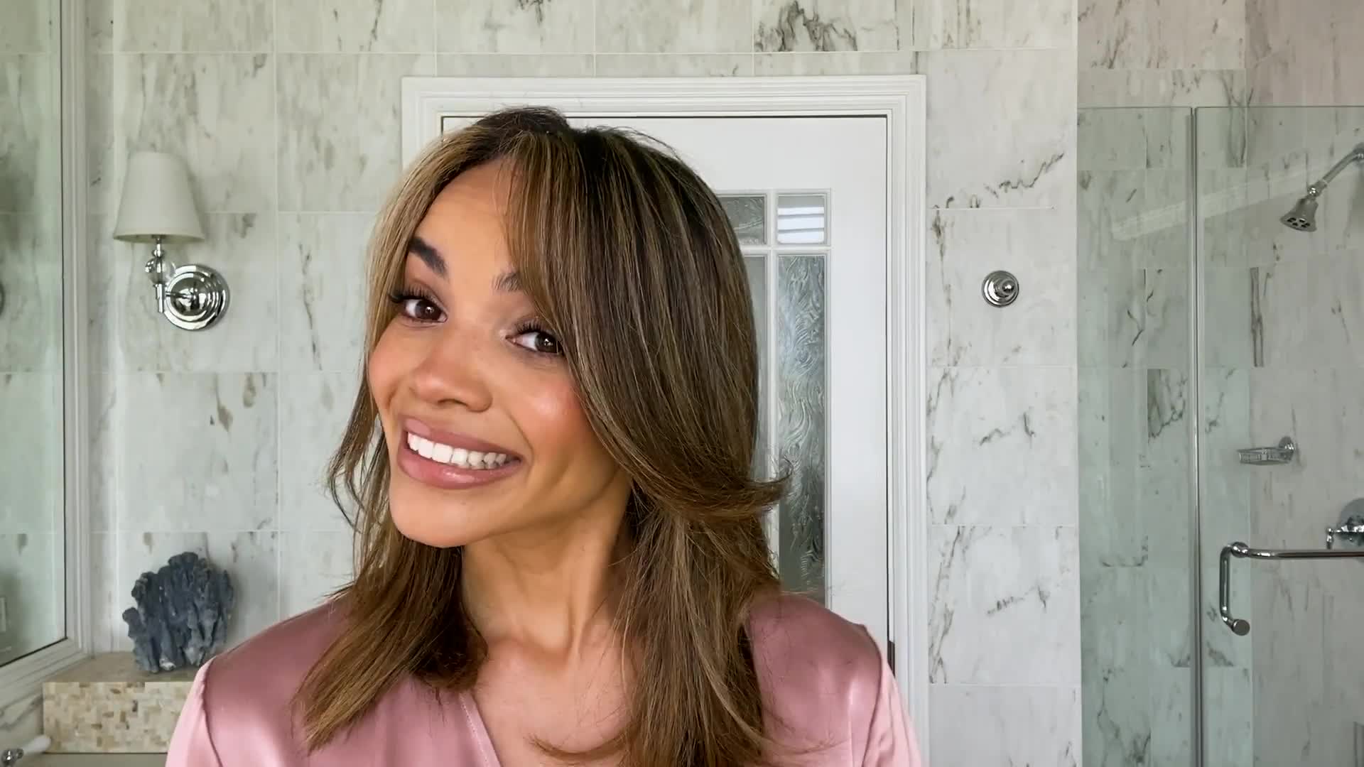 Leslie Grace Shares Her Guide To Low Key Glam Makeup And Second Day Blowouts