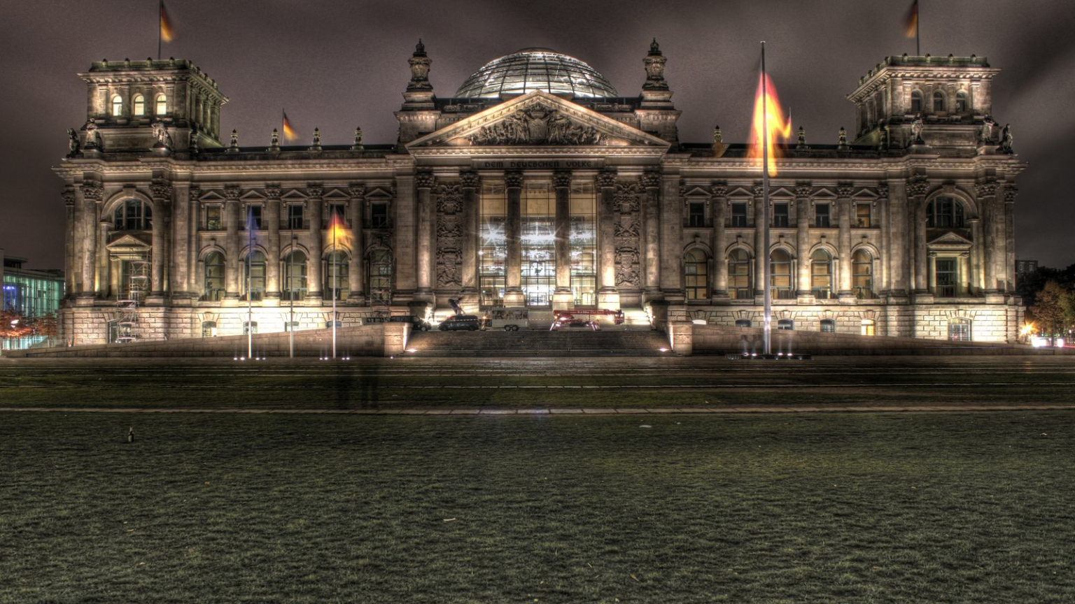 4K, Reichstag, Germany, Berlin, Rivers, Canal, Night, HD Wallpaper | Rare  Gallery