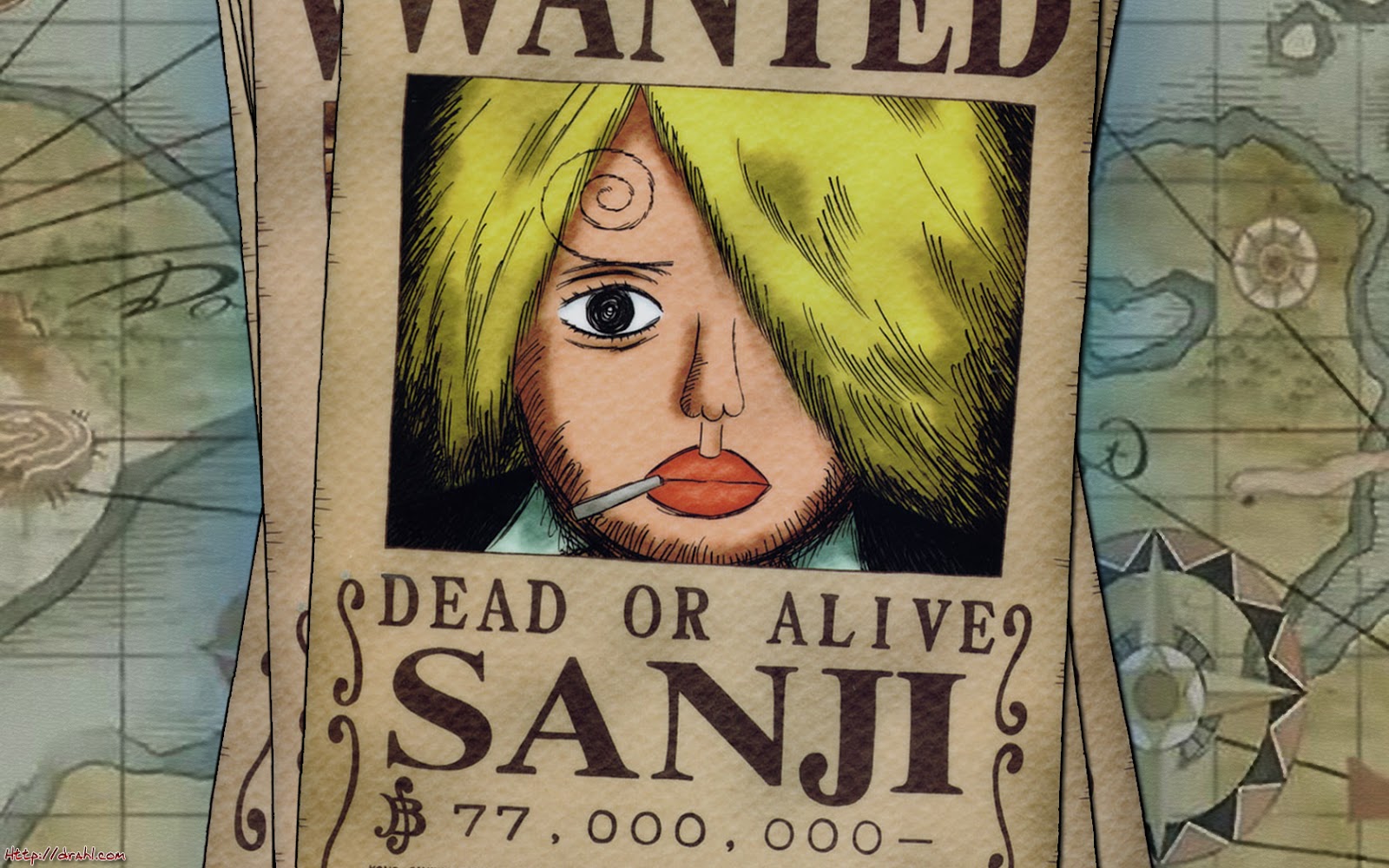 Sanjis wanted poster