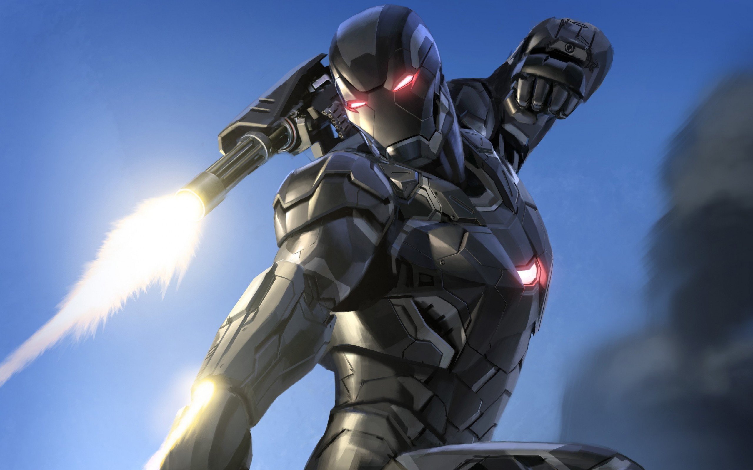 Download 2560x1600 Iron Man, War Machine, Nano Suit Wallpaper for MacBook Pro 13 inch