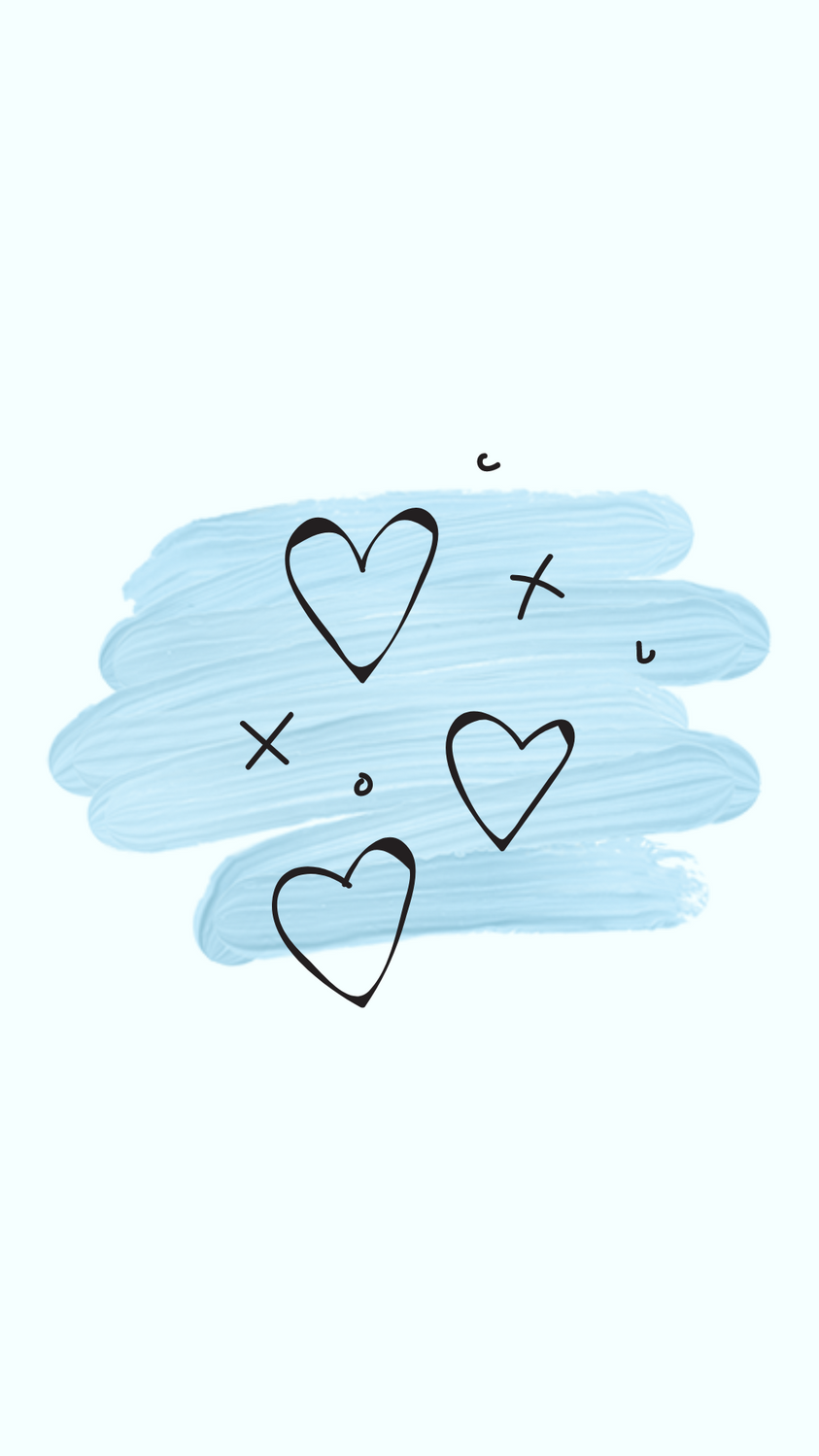 Aesthetic Blue heart with blue paint stroke Story! Downloadable. Wallpaper, Cute wallpaper for phone, Cute patterns wallpaper