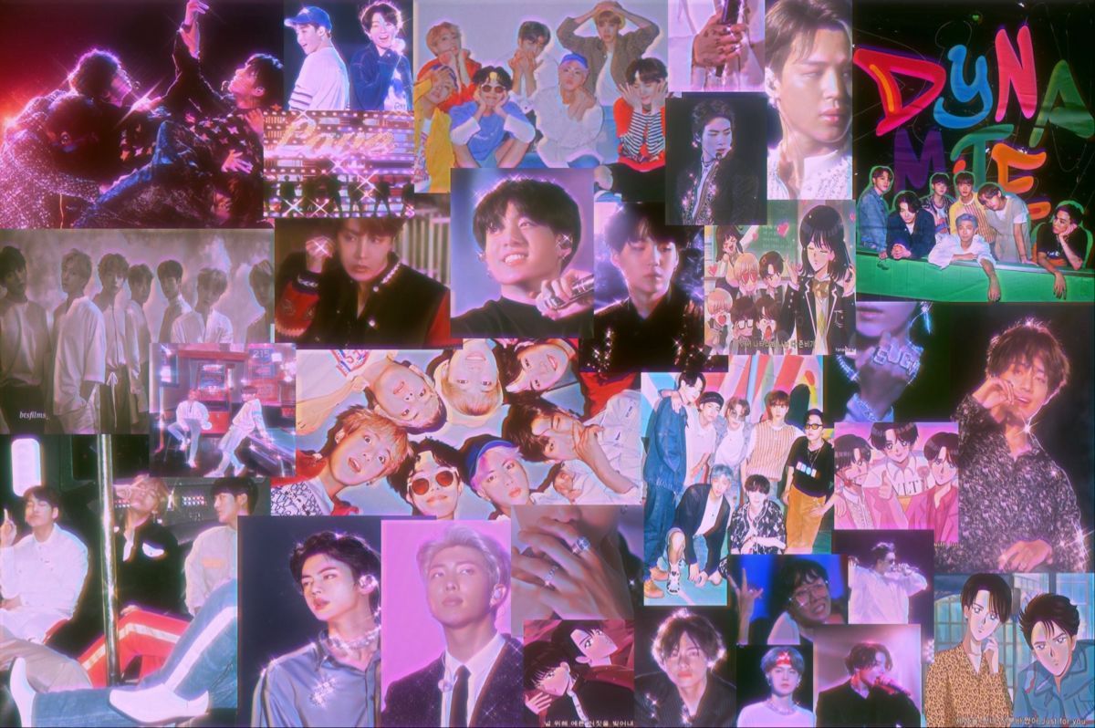 BTS Collage Laptop Wallpapers.