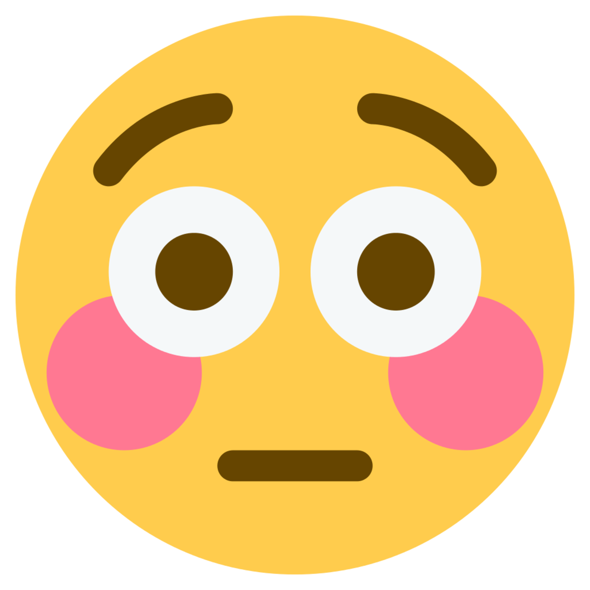 Emoji Blushing Flushing Face Sticker emoji png download*1183 Transparent Emoji png Download