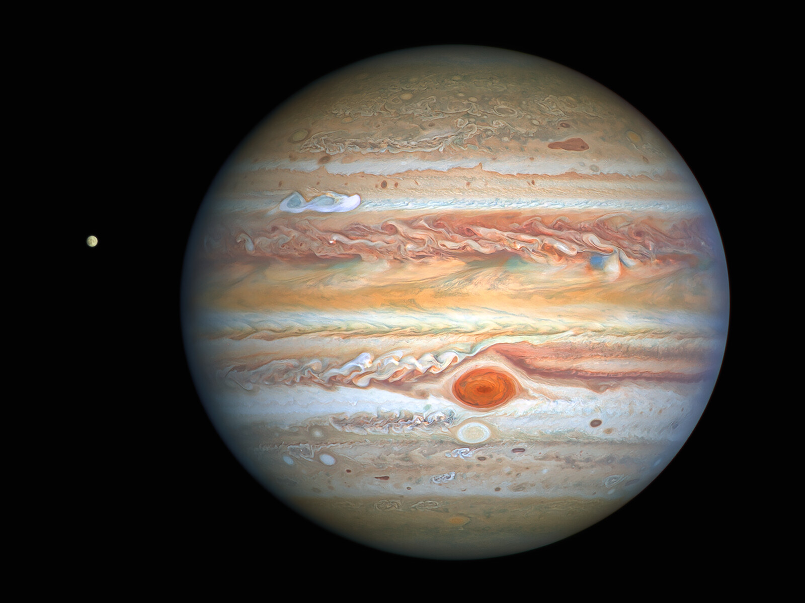Hubble's View Of Jupiter And Europa In August 2020