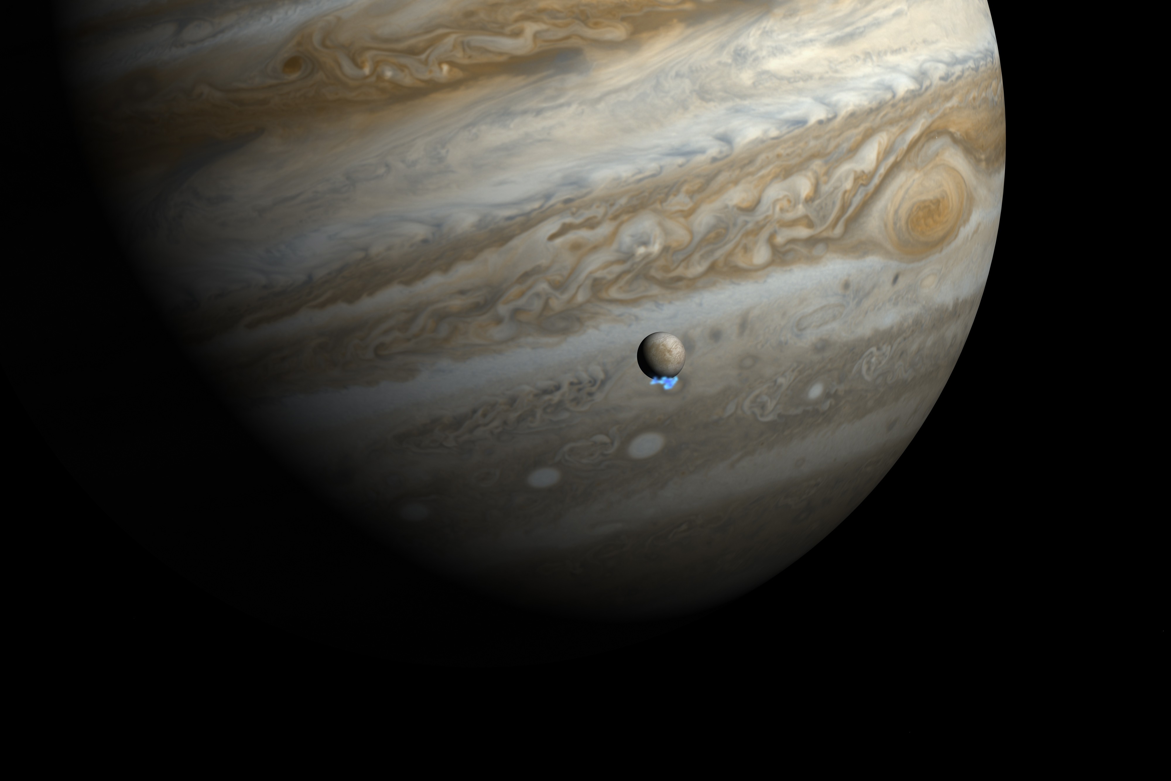 Solar System Space Europa Planet Jupiter Moon