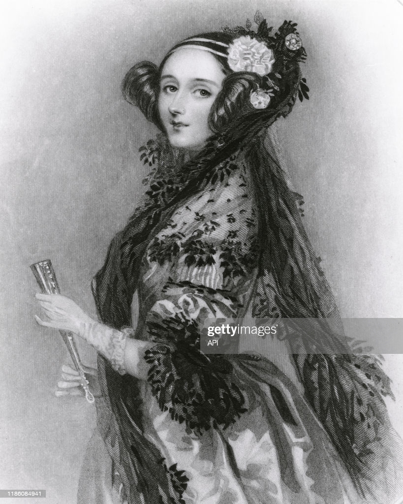 Portrait de la mathématicienne britannique Ada Lovelace, la première. News Photo