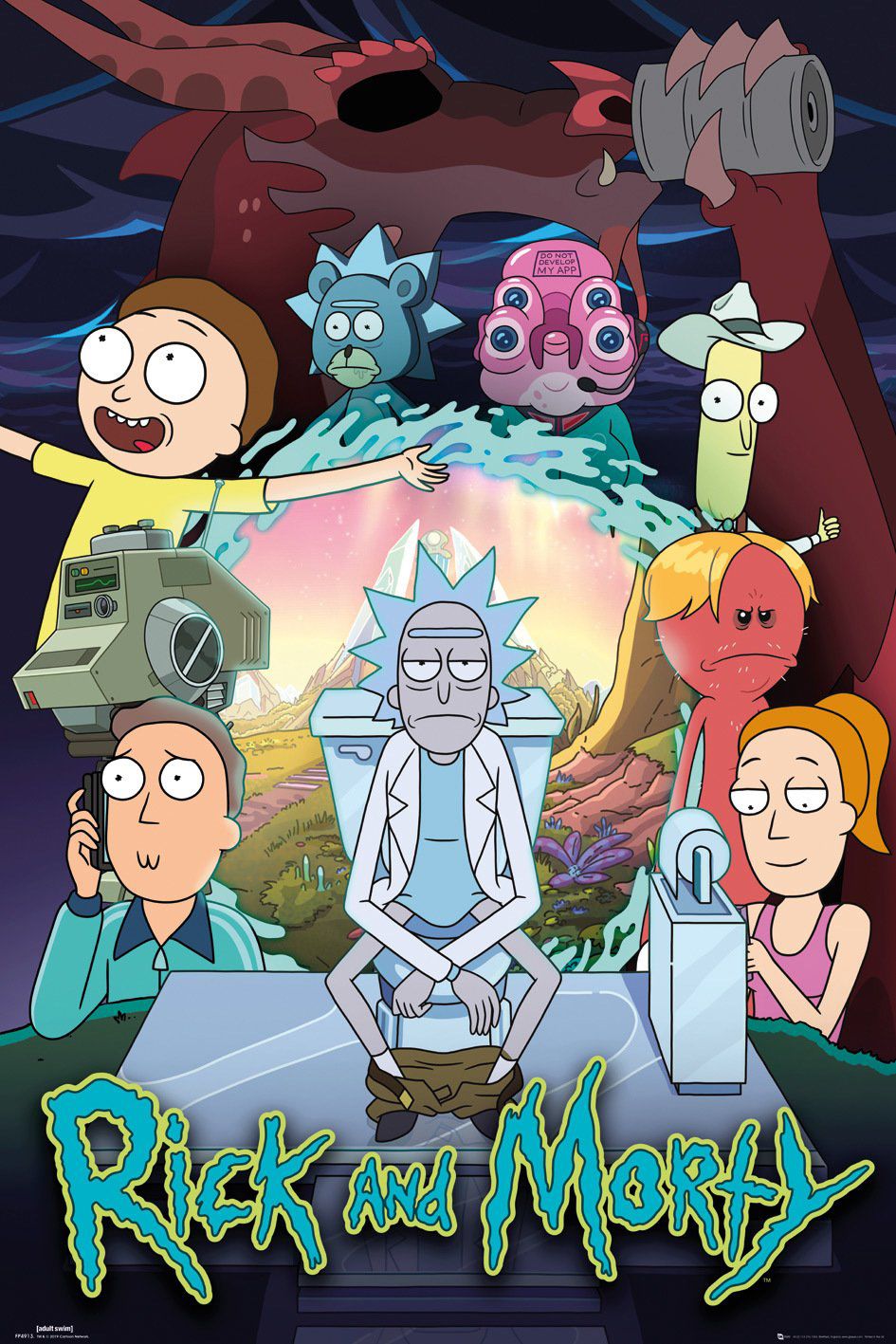 Rick Morty Wallpaper Rick And Morty Premium Poster