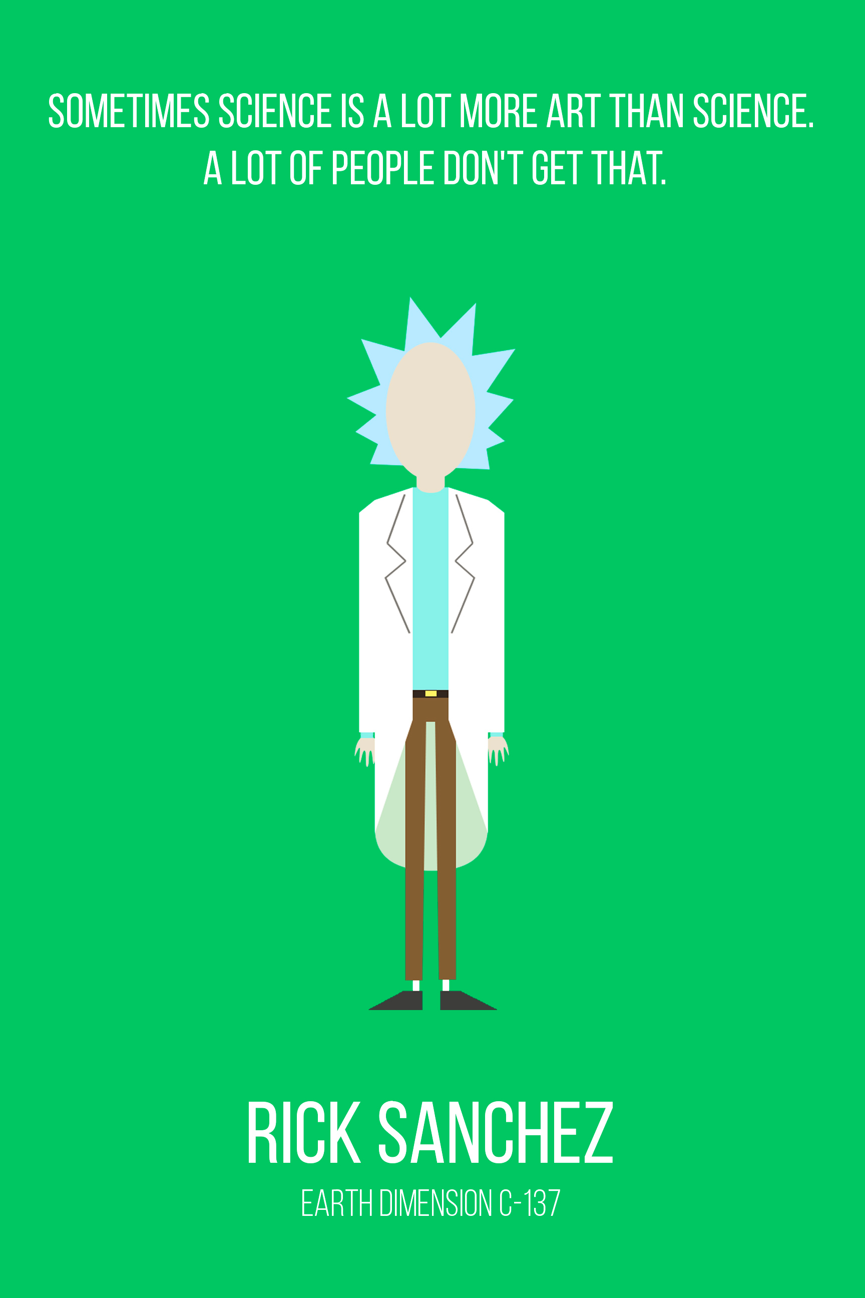 Rick And Morty Minimalist Poster