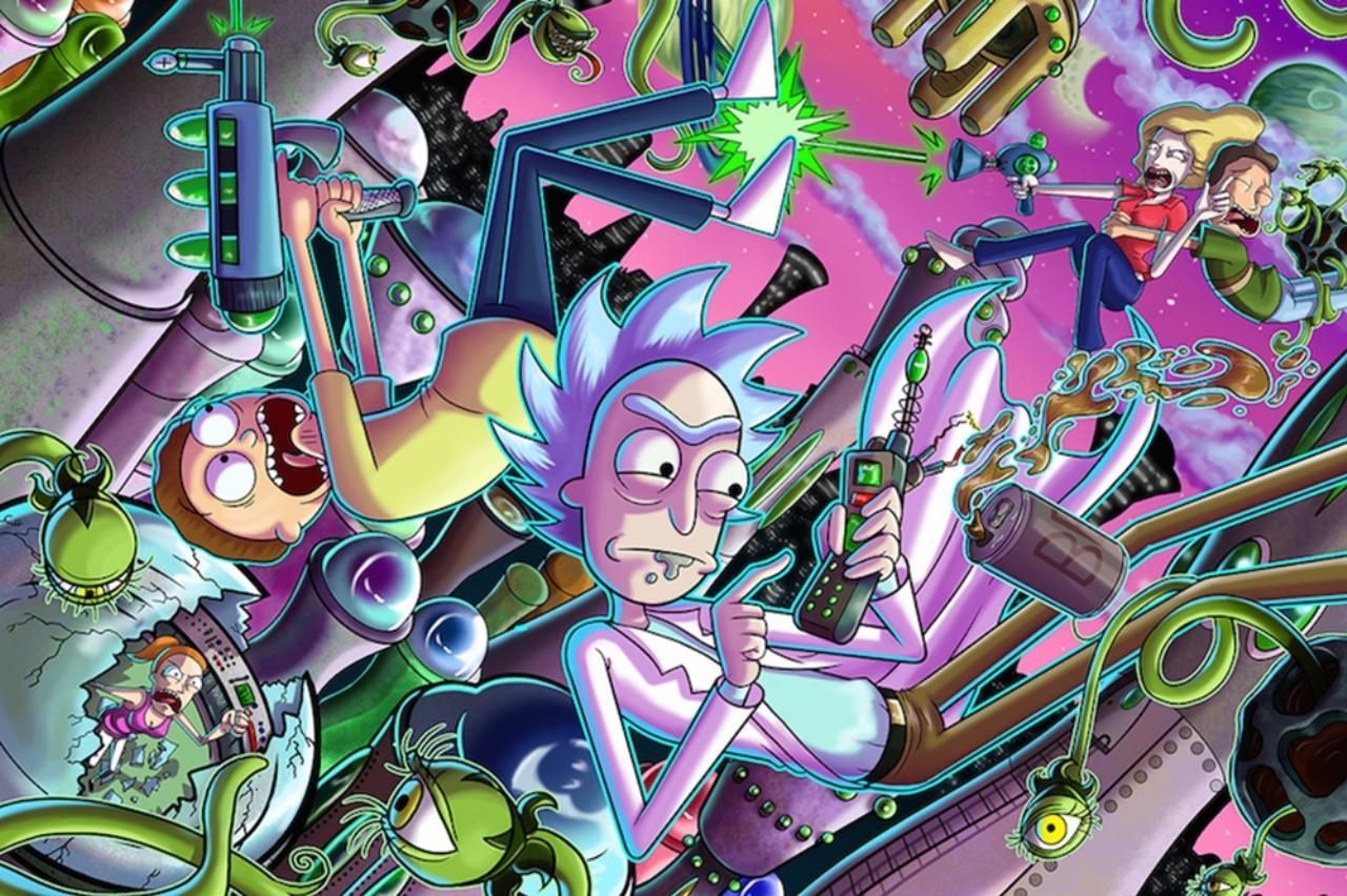 POSTER RICK MORTY CHAOS 4K of Wallpaper for Andriod
