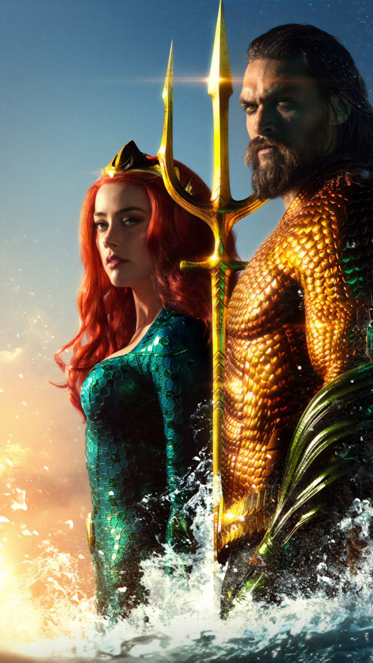 Download wallpaper: Aquaman new poster 1242x2208