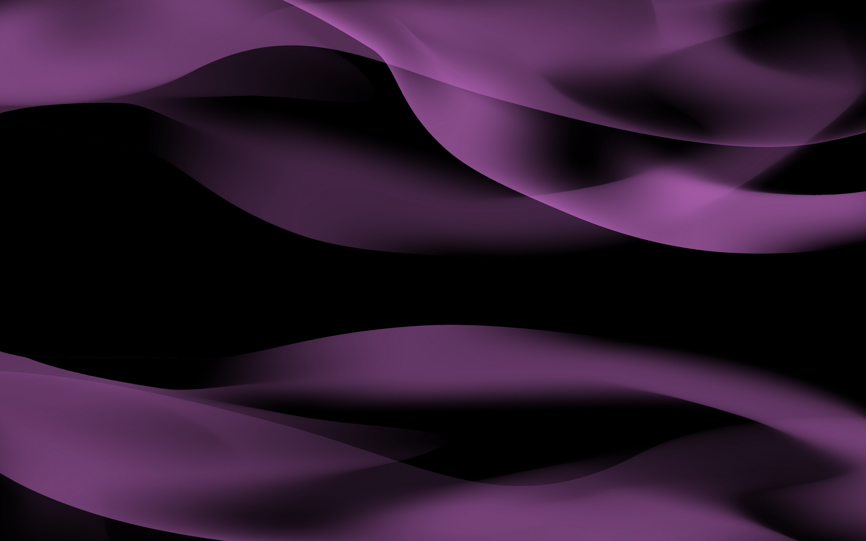 Download wallpaper purple smoke background, dark purple waves background, purple abstract waves, 3D waves background for desktop with resolution 2880x1800. High Quality HD picture wallpaper