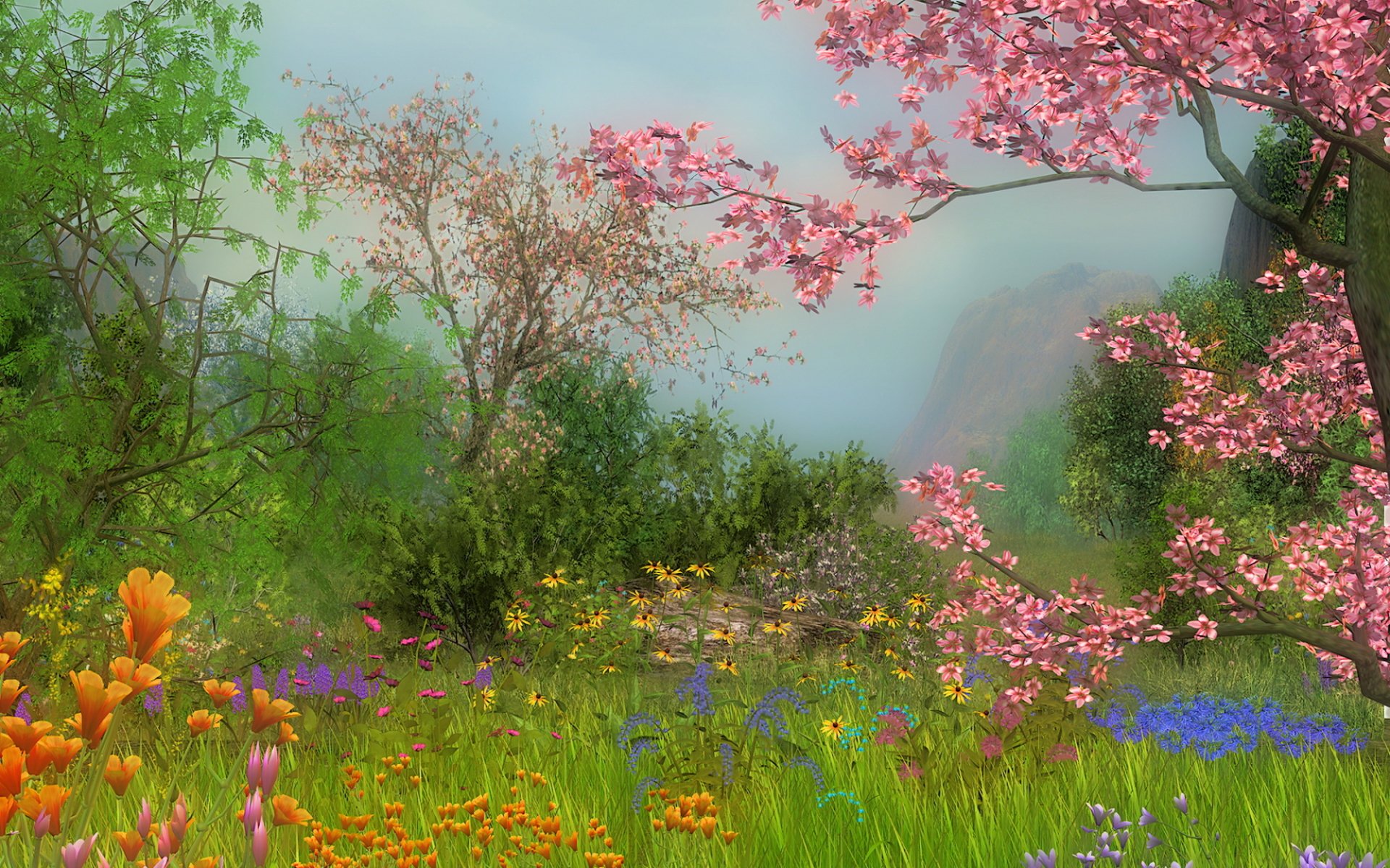 Spring Meadow HD Wallpaper