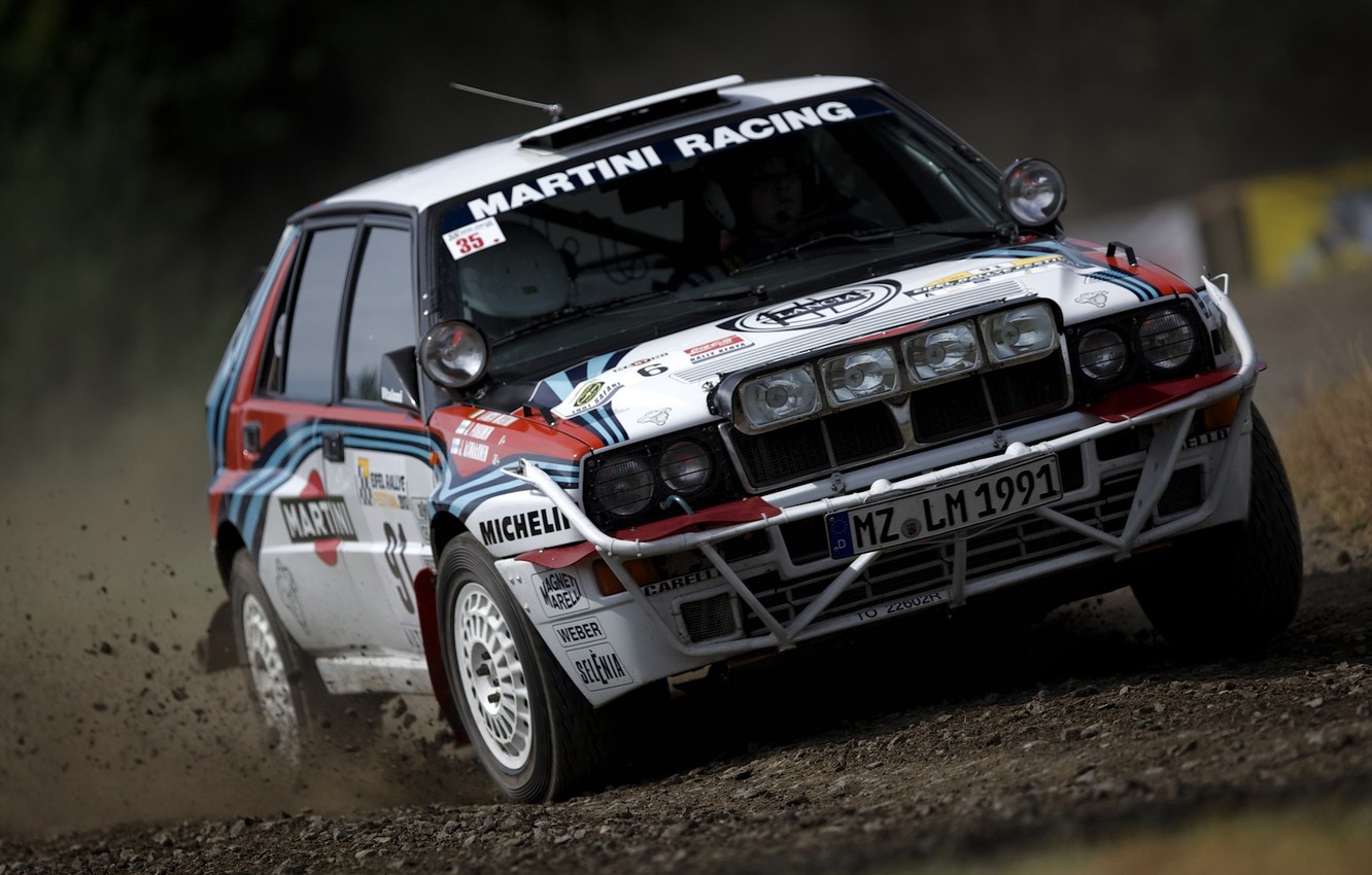 Wallpaper rally, Lancia, Delta, Integrale, Martini racing image for desktop, section другие марки