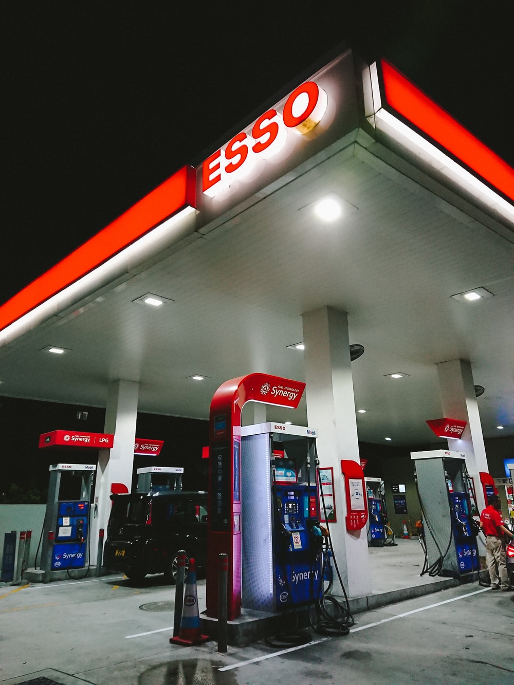 Esso gasoline station photo