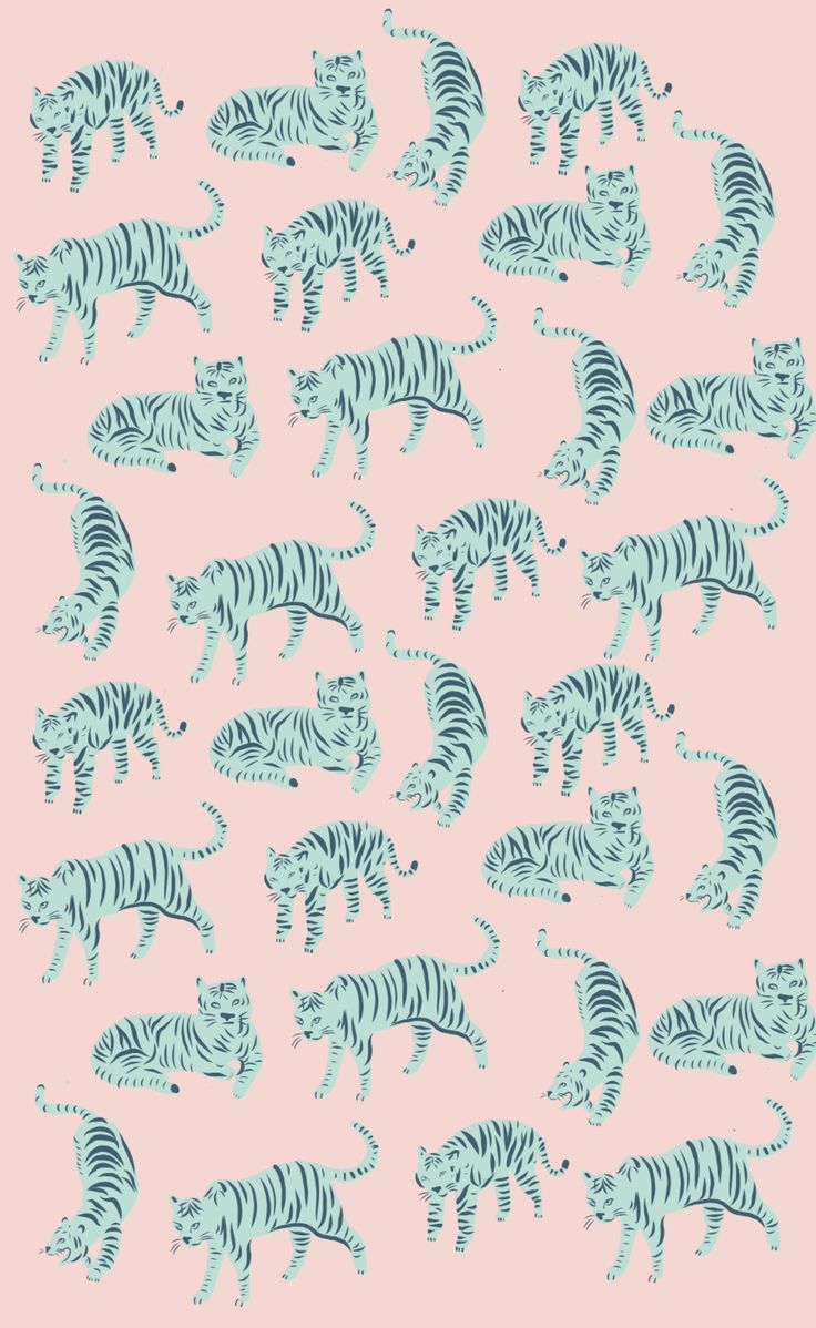 teal tigers walking. Preppy wallpaper, Cheetah wallpaper, Apple watch wallpaper