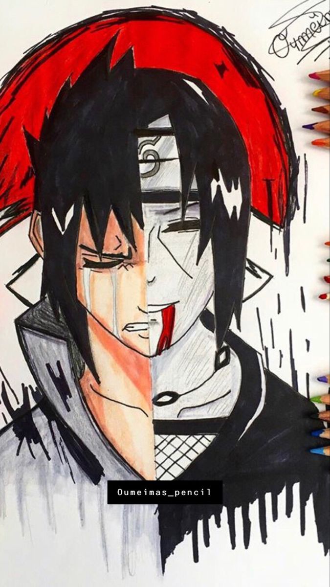 Sasuke and itachi drawing. Naruto
