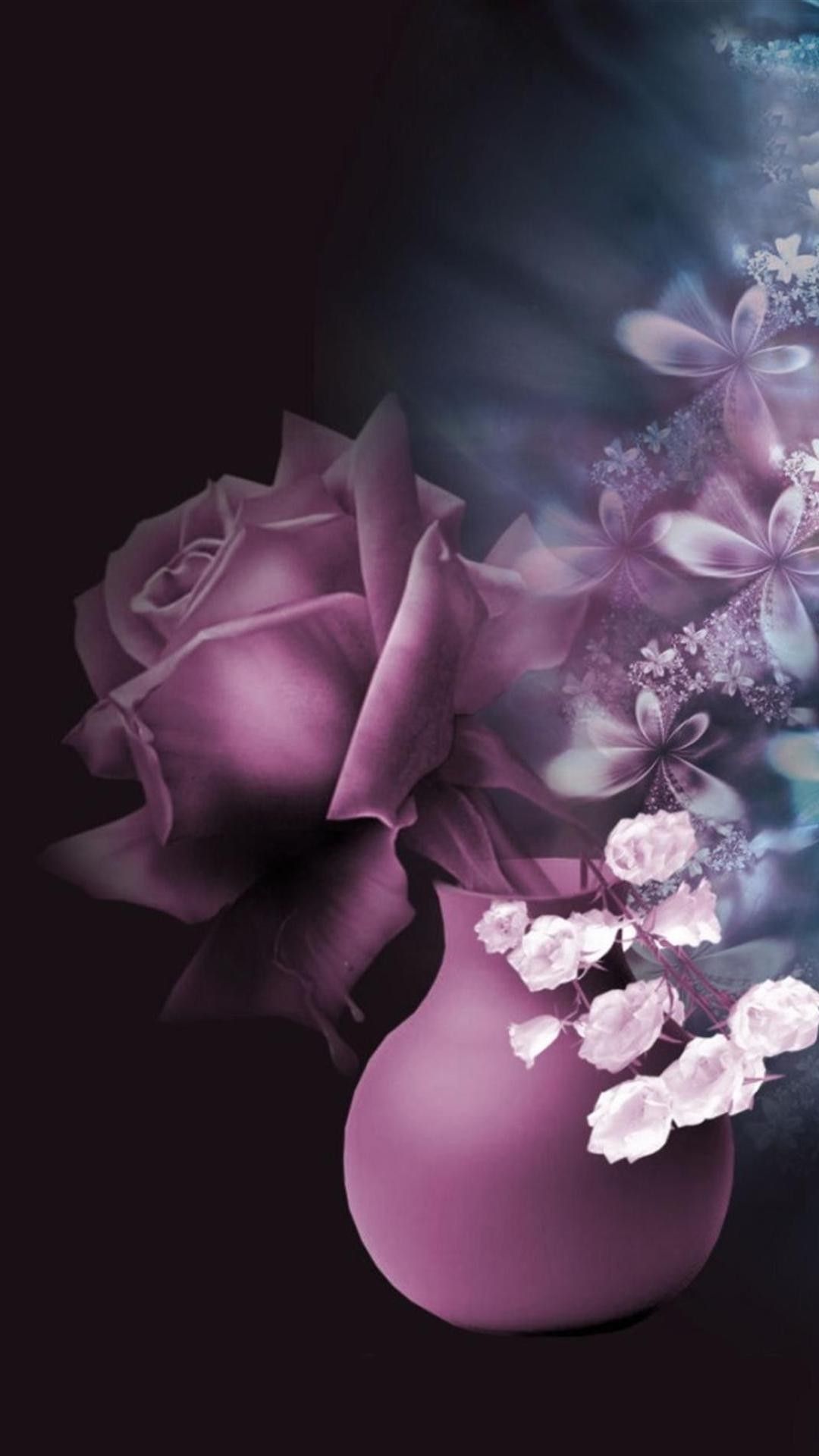 Flower Galaxy S4 Wallpaper HD 64. iPhone wallpaper violet, Purple flowers wallpaper, Flower iphone wallpaper