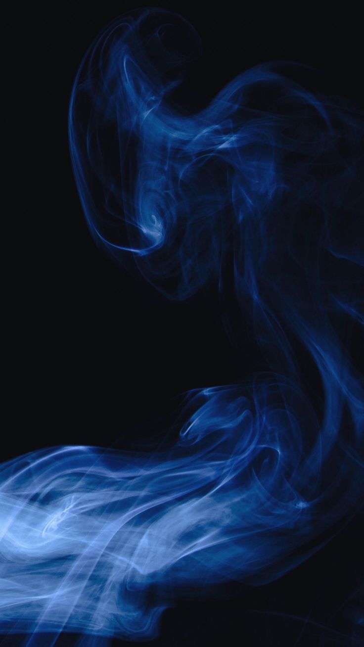 Blue Smoke On Black Background Movement Stock Photo 421036426  Shutterstock