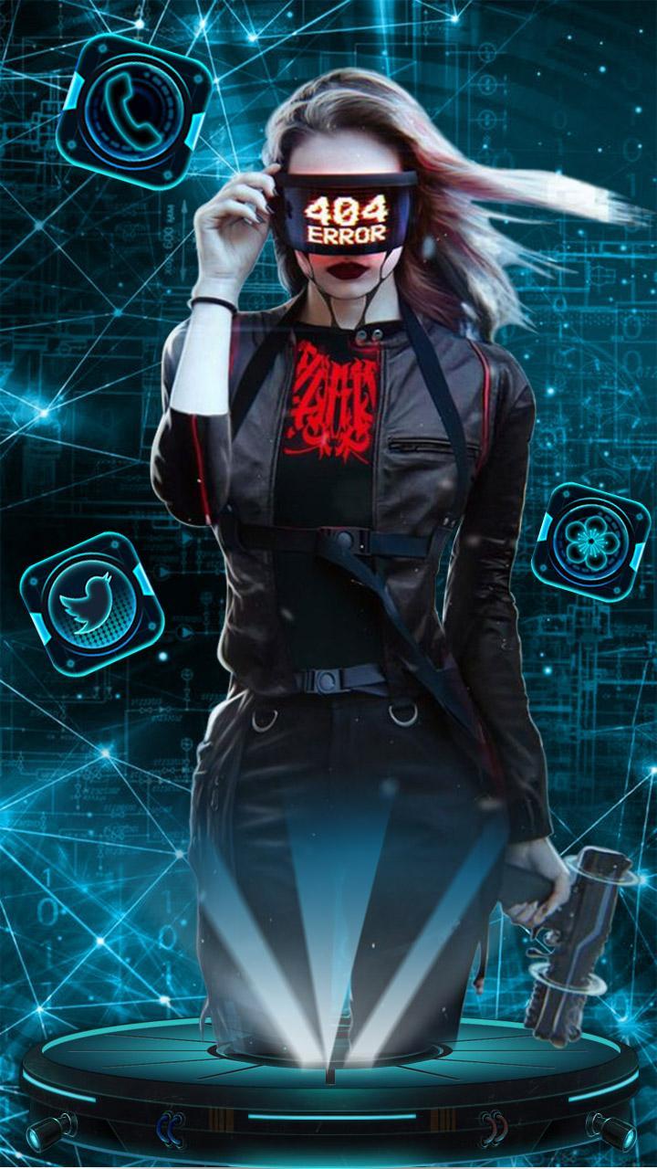 404, Error, Spy, Woman Themes & Wallpaper for Android