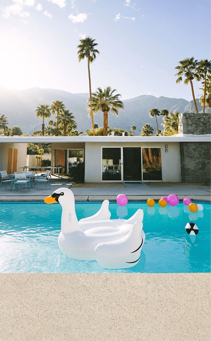 Palms pool iphone wallpaper from Line app. Palm springs pool, Palm springs, Summer pool
