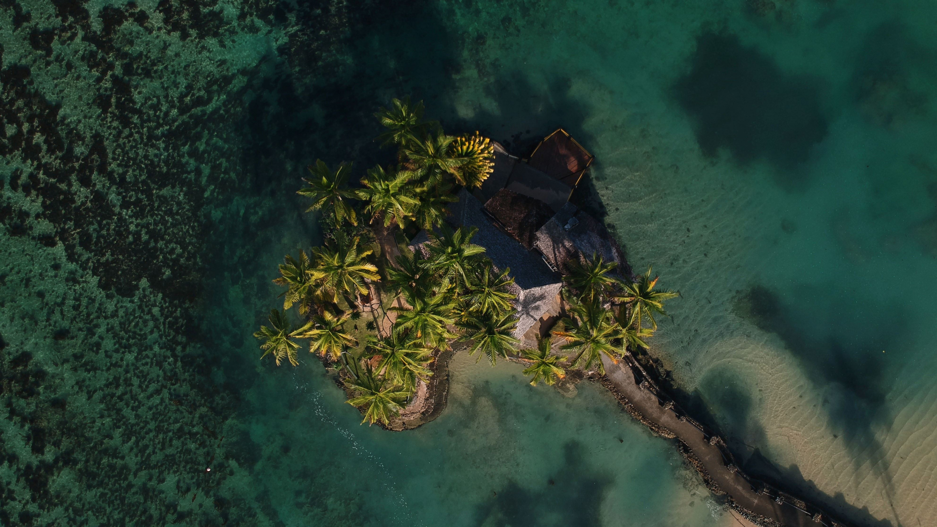 Download 3840x2160 warwick resort, fiji, sea, holiday, aerial view 4k wallpaper, uhd wallpaper, 16:9 widescreen wallpaper, 3840x2160 HD image, background, 9936