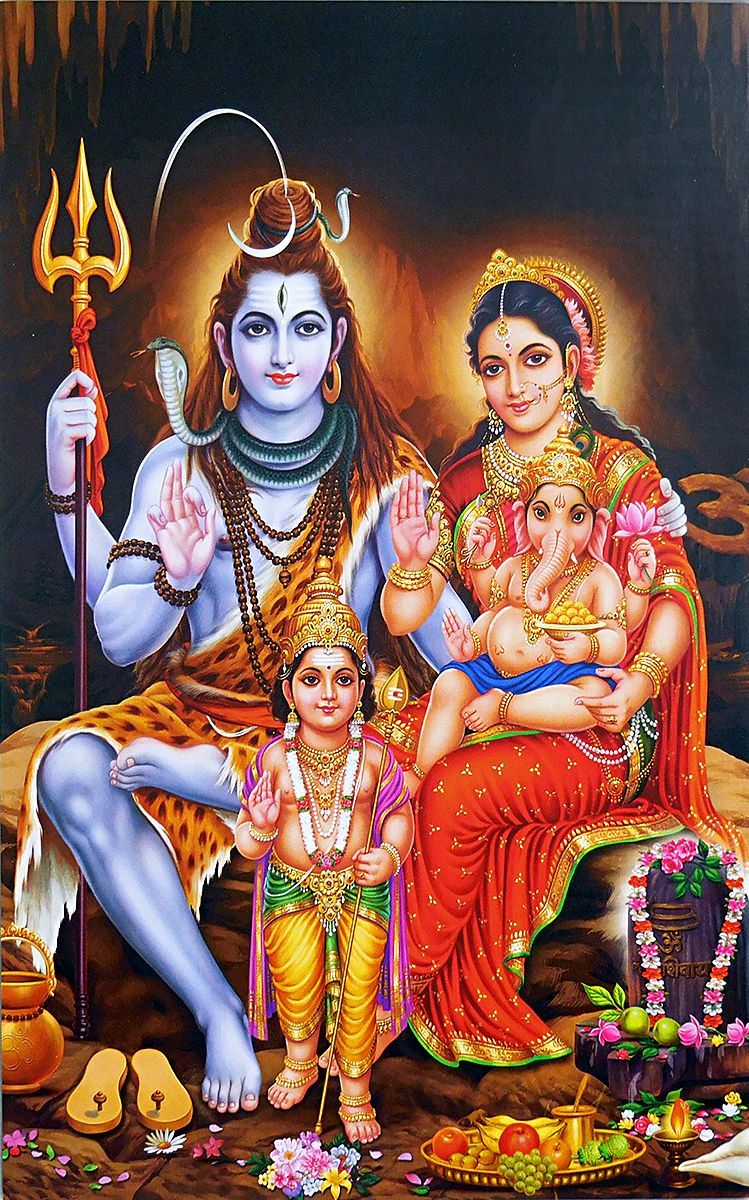 Shiva Family. Lord shiva pics, Lord shiva, God shiva