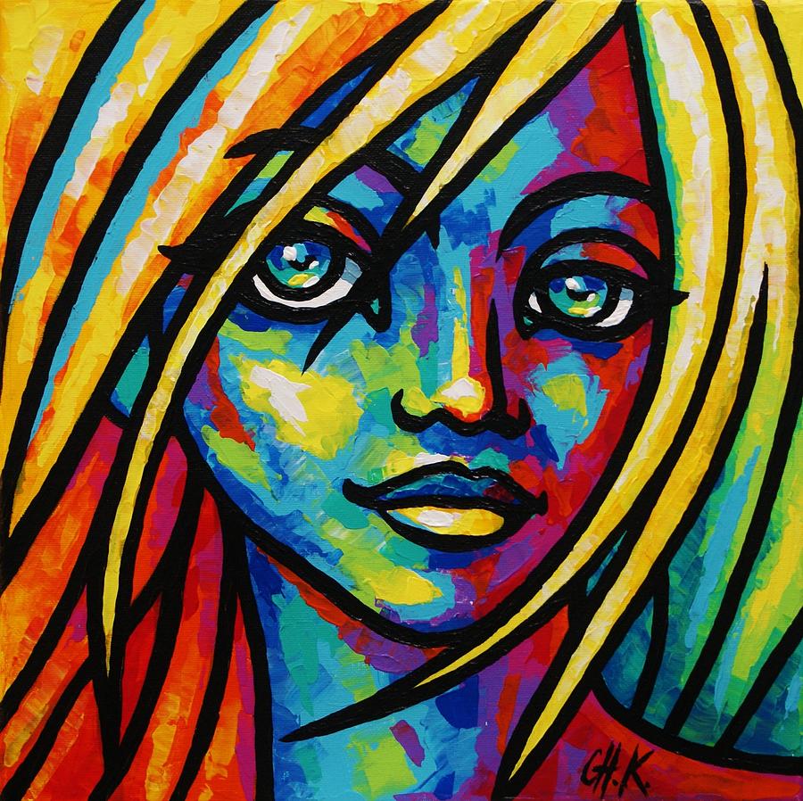 Abstract Faces paintings