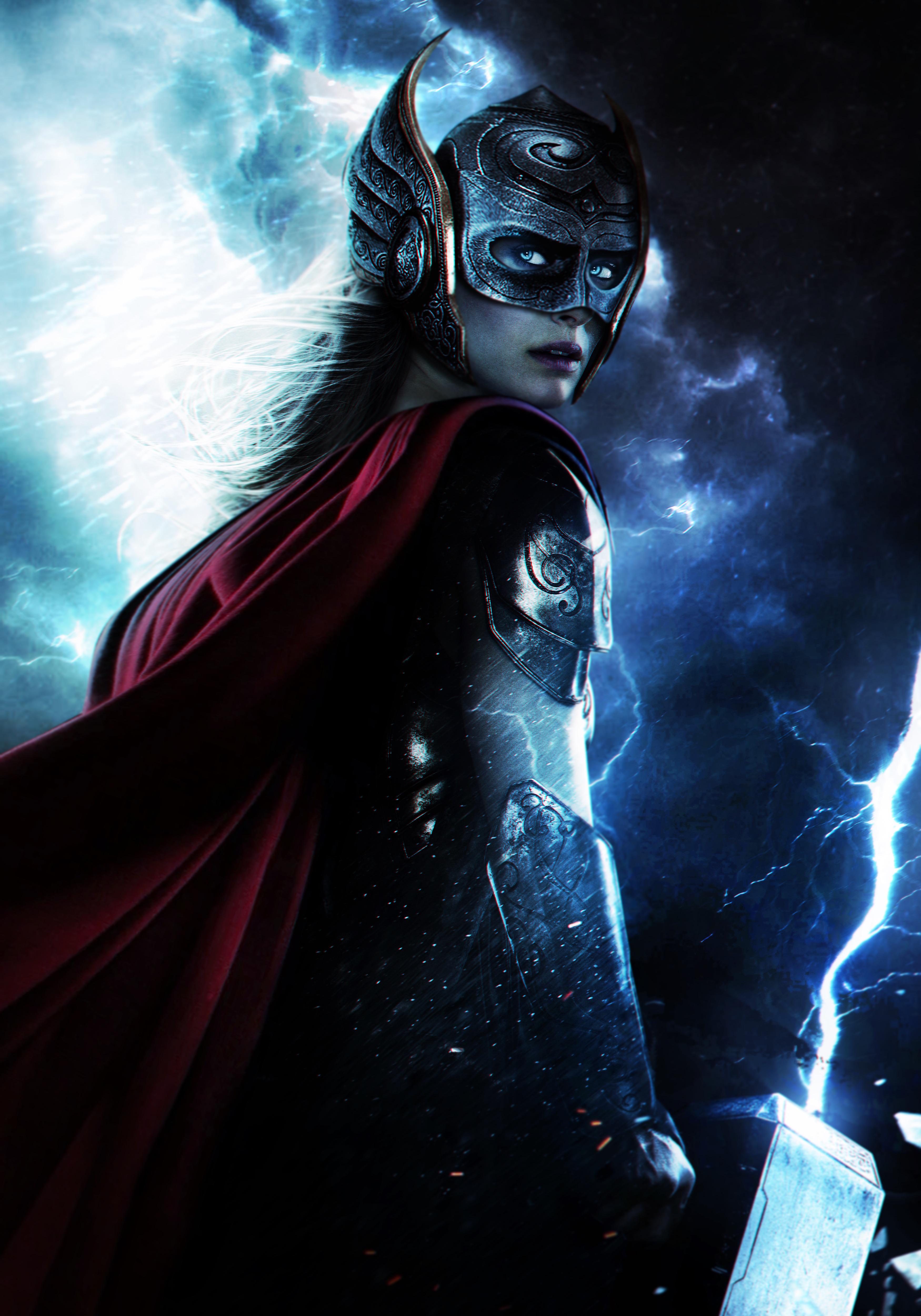Jane Foster Wallpaper 4K, Thor: Love and Thunder, Female Thor, Graphics CGI