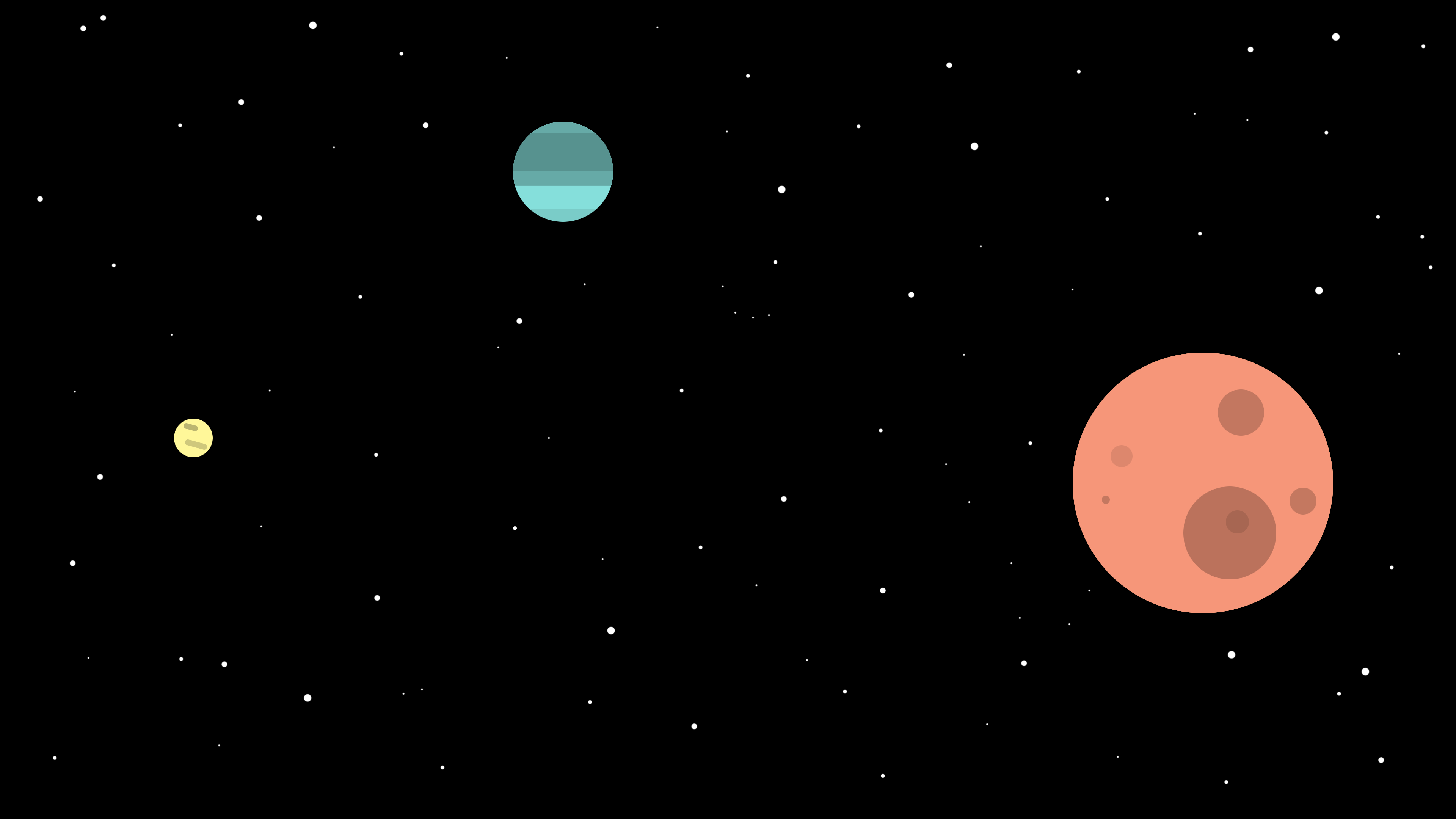 Simple space wallpaper I made (3840x2160)