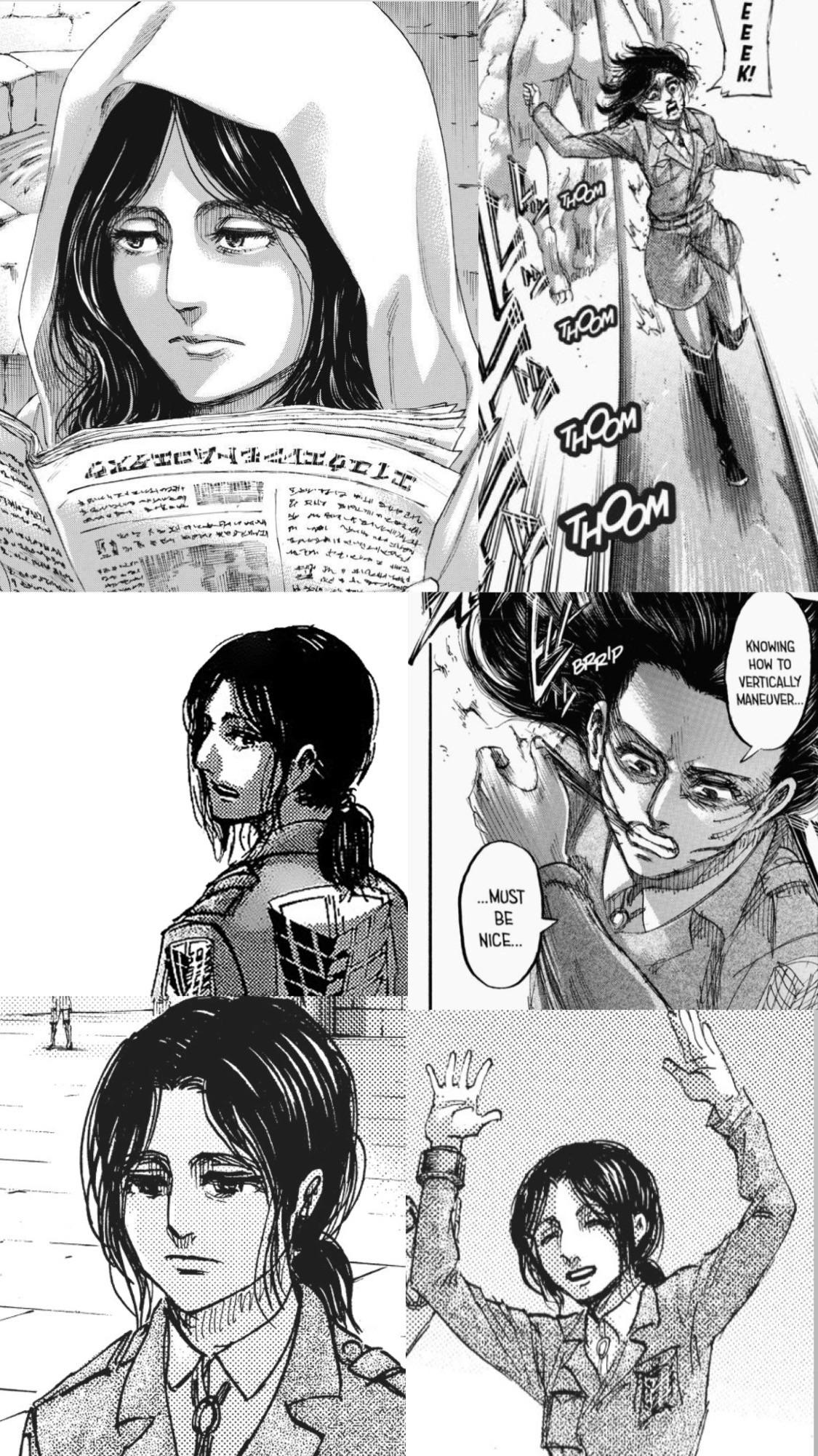 Pieck manga panel wallpaper