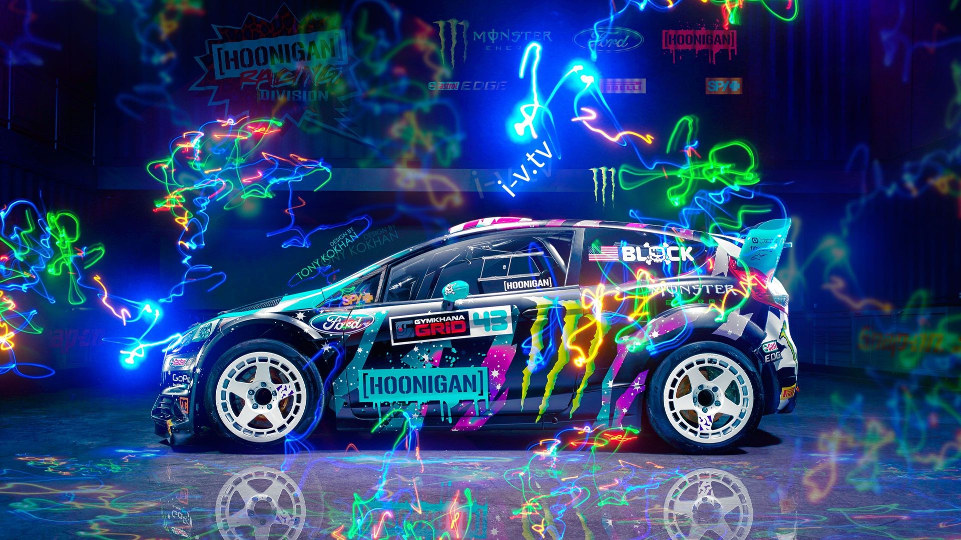 Ford, ford fiesta, compact car, colorful art wallpaper, HD image, picture, background, 29644e