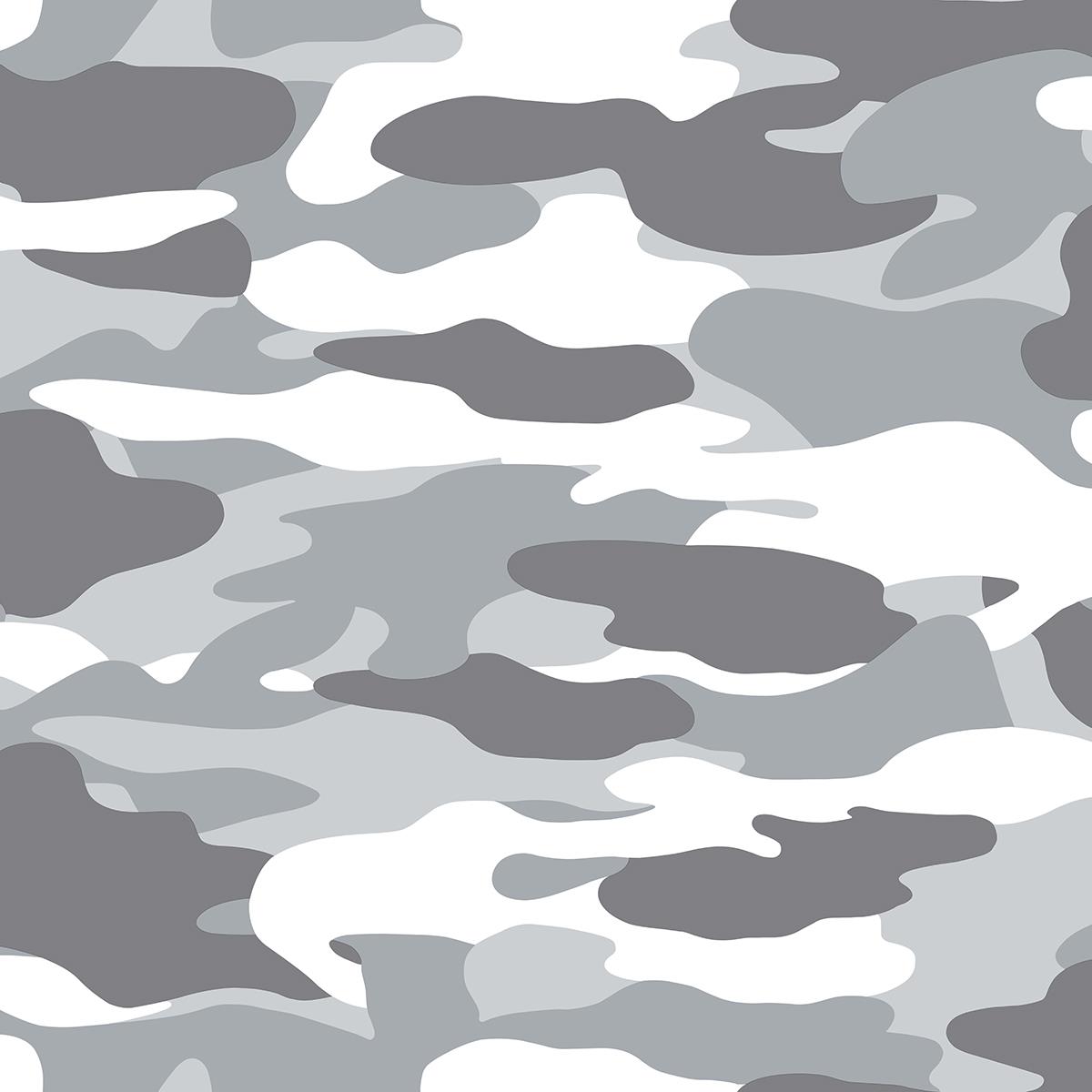 Shades Camouflage Wallpaper Army Camo Black Grey Green Children Teenager Boys