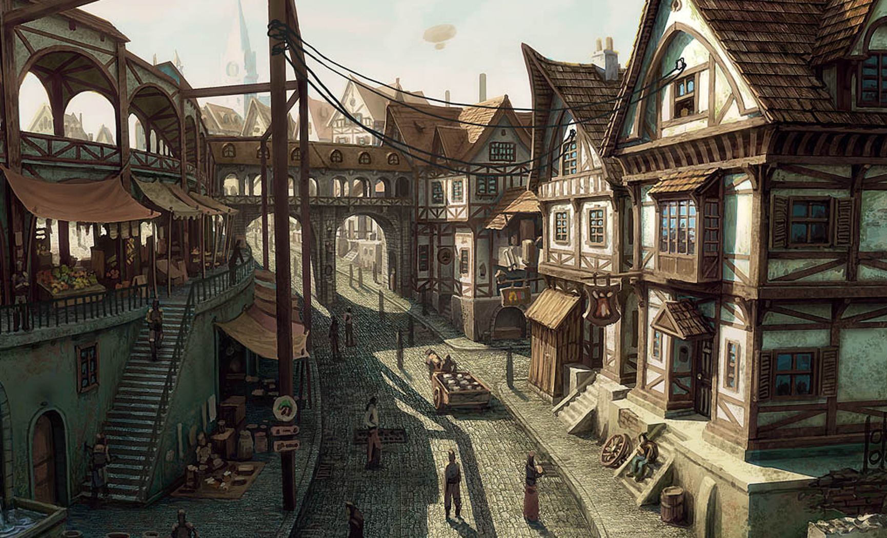 Medieval City Wallpaper, HD Medieval City Background on WallpaperBat